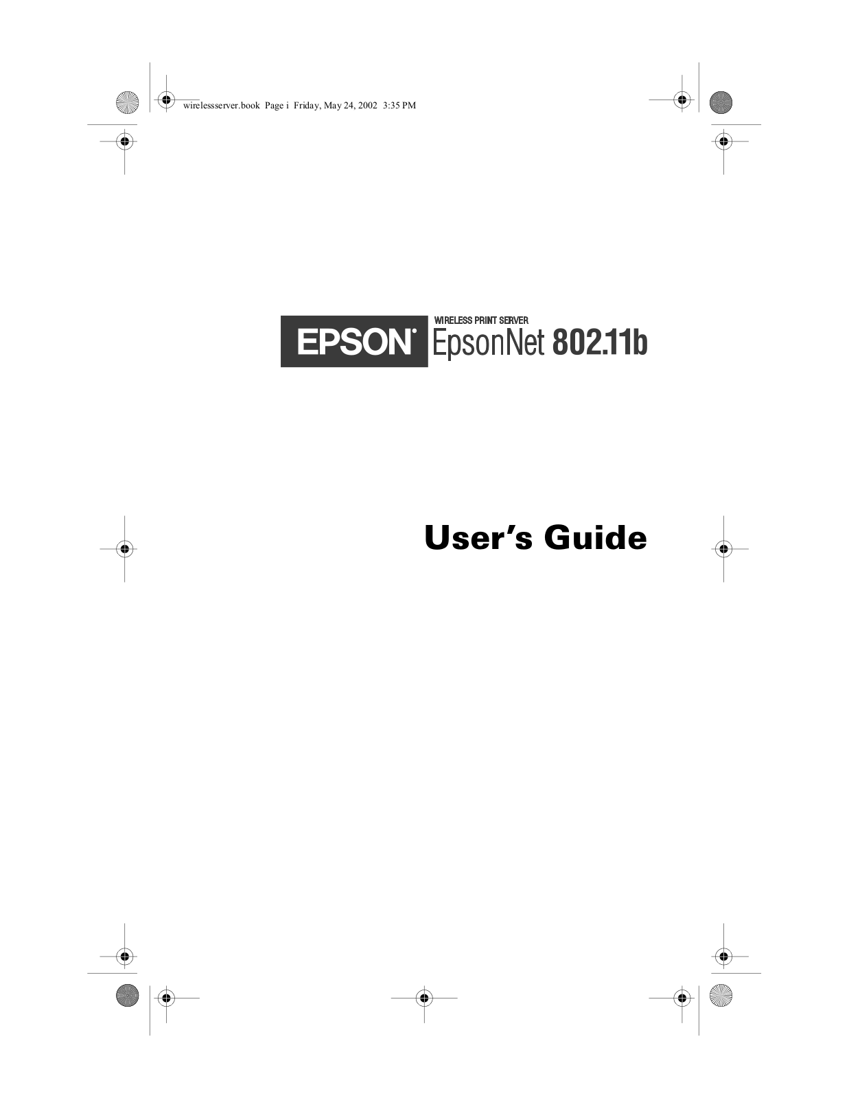 Epson 80211b User Manual