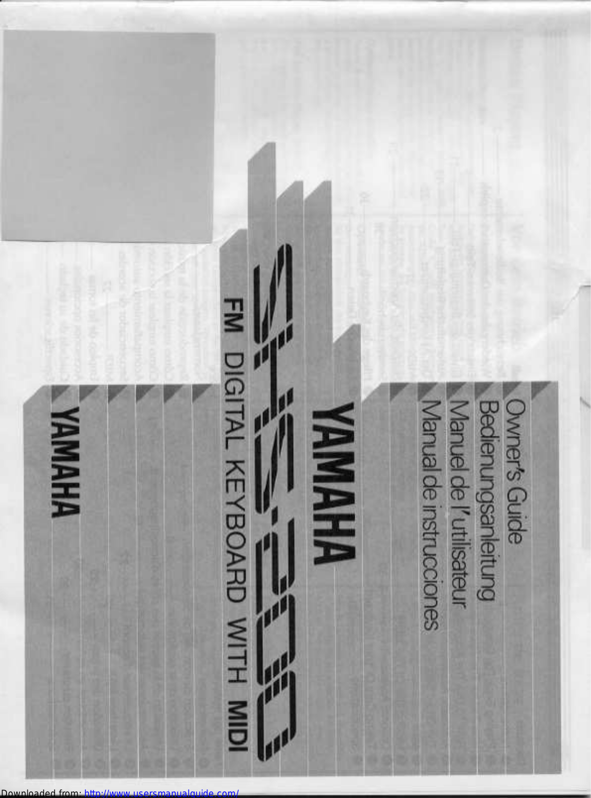 Yamaha Audio SHS-200 User Manual