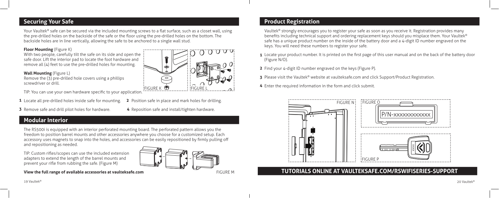 Vaultek Safe PRO-RS50I01 User Manual