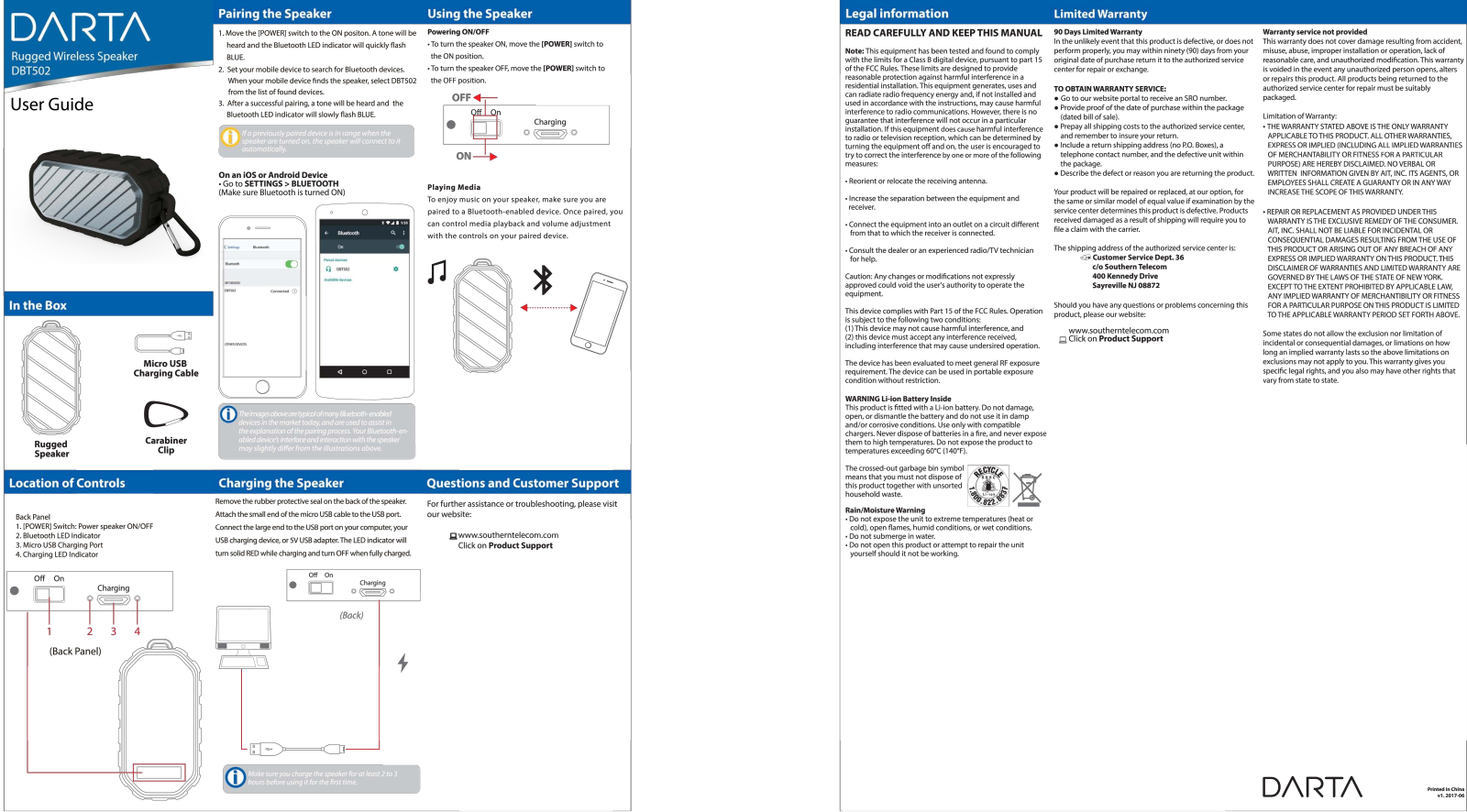 Darta DBT502 User Manual