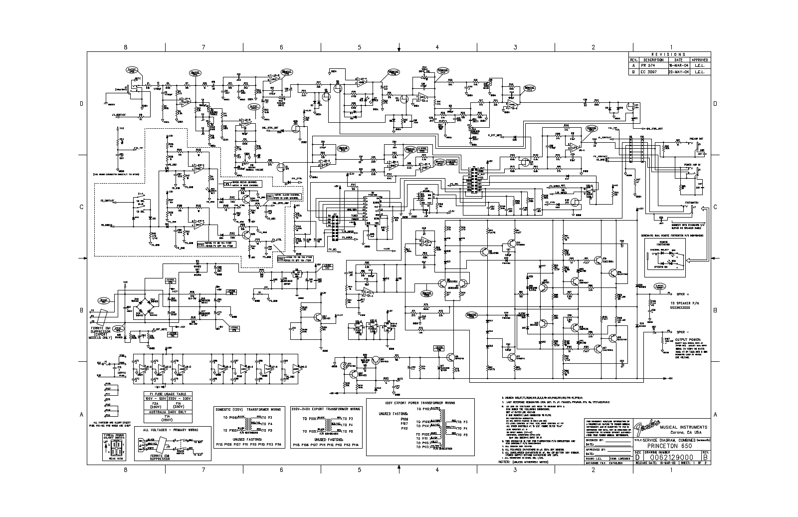 Fender 650 schematic