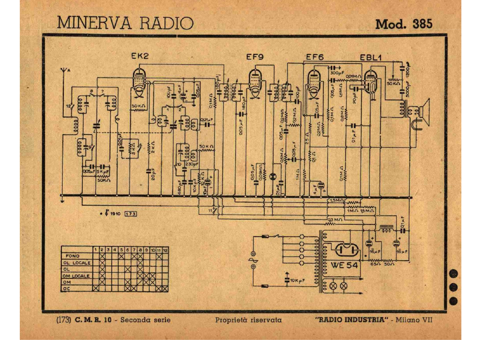 Minerva 385 2 schematic