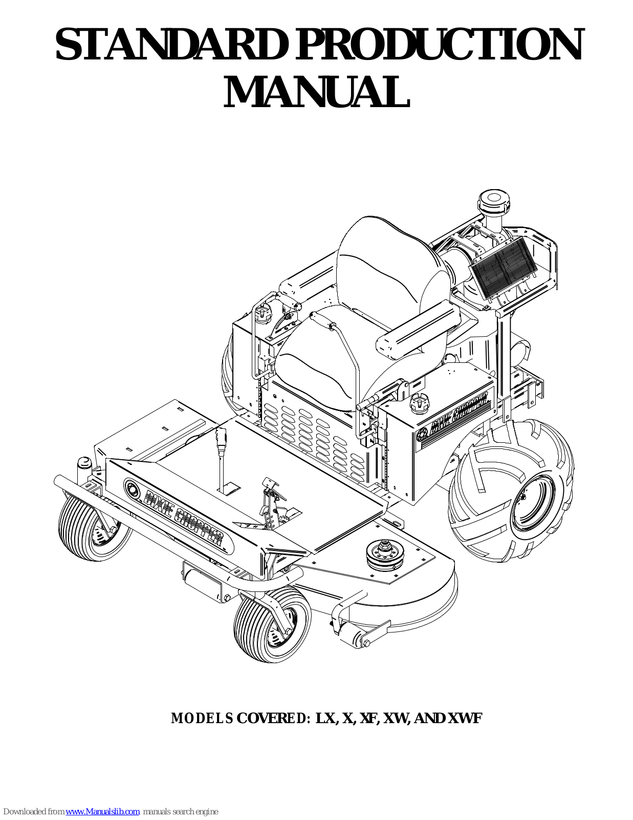 Dixie Chopper XF2200-60, X2502-50, X2002-50, XF2500-60, X2000-50 User Manual