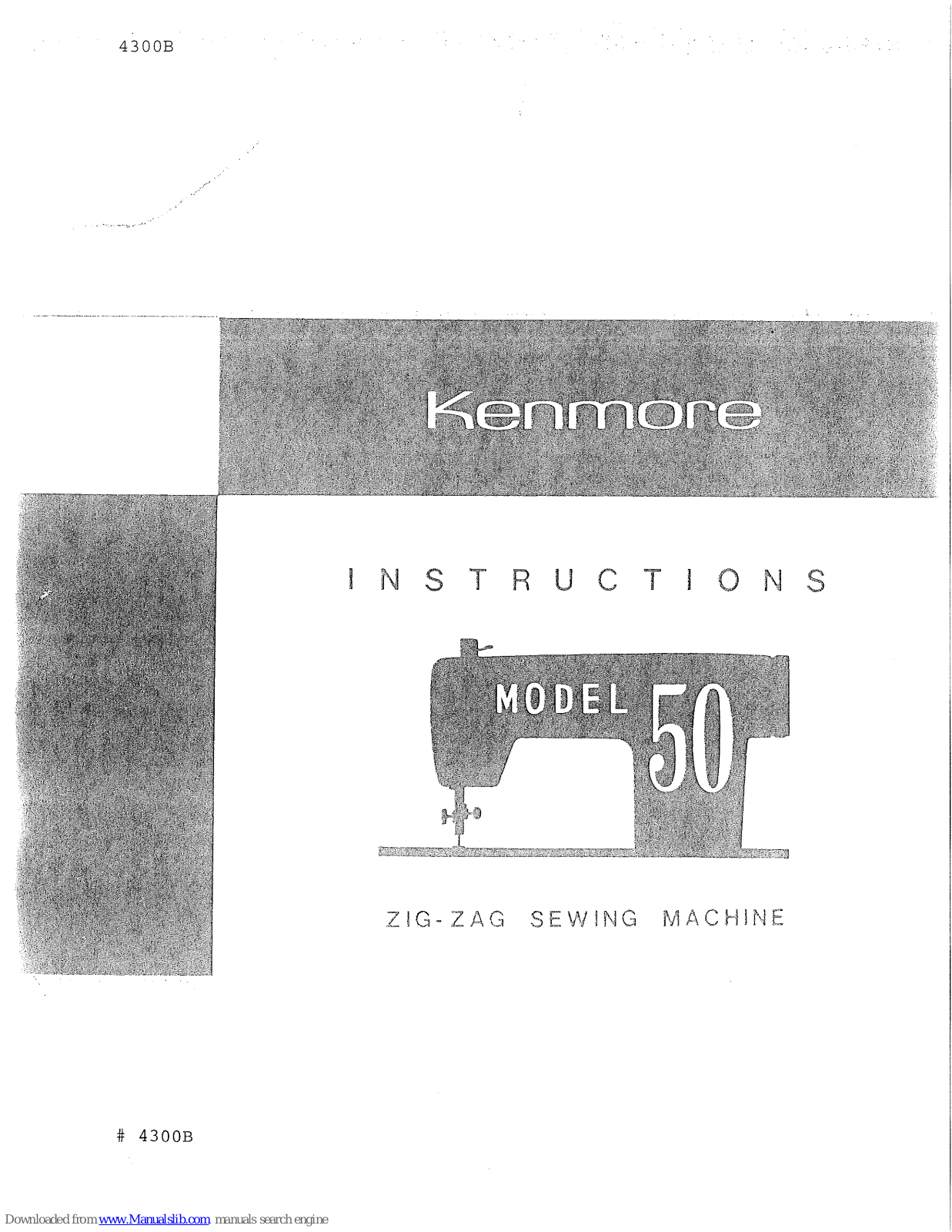 Kenmore 50 Instructions Manual - ManualMachine.com