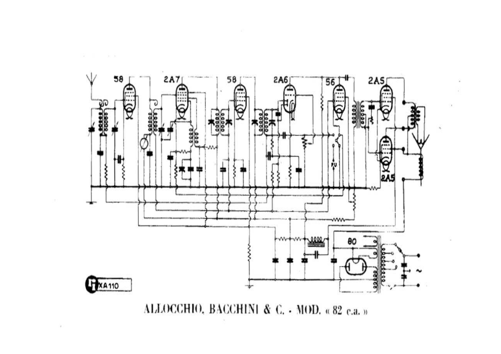 Allocchio Bacchini 82 schematic