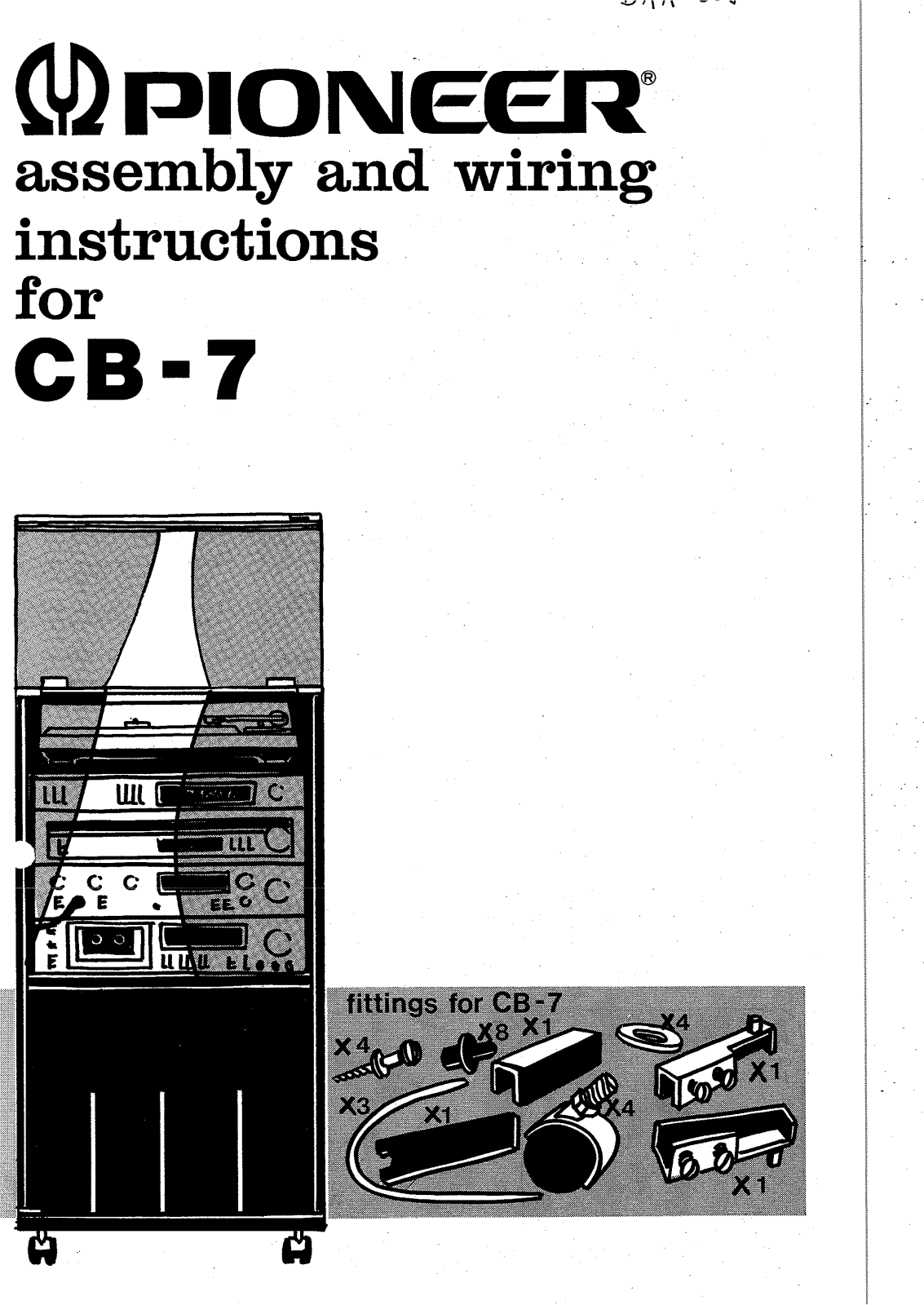 Pioneer CB-7 Owners manual