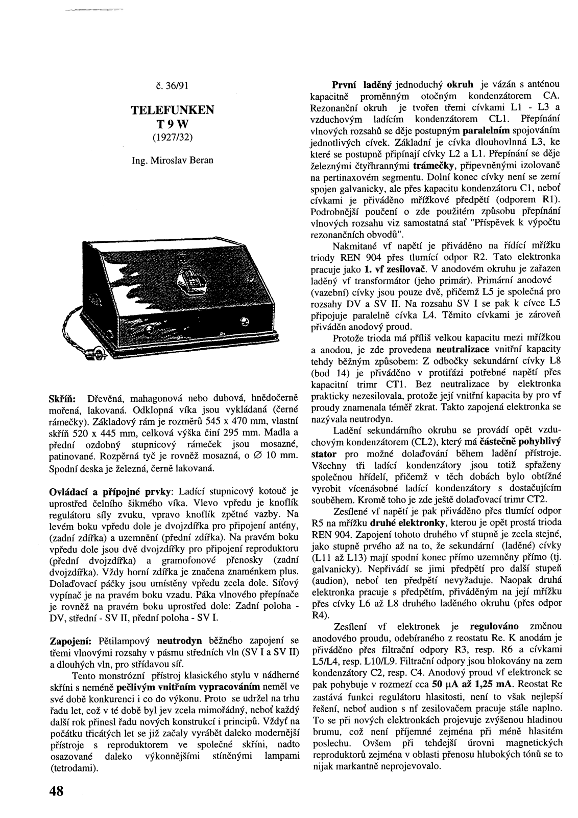 Telefunken T9-W Service Manual