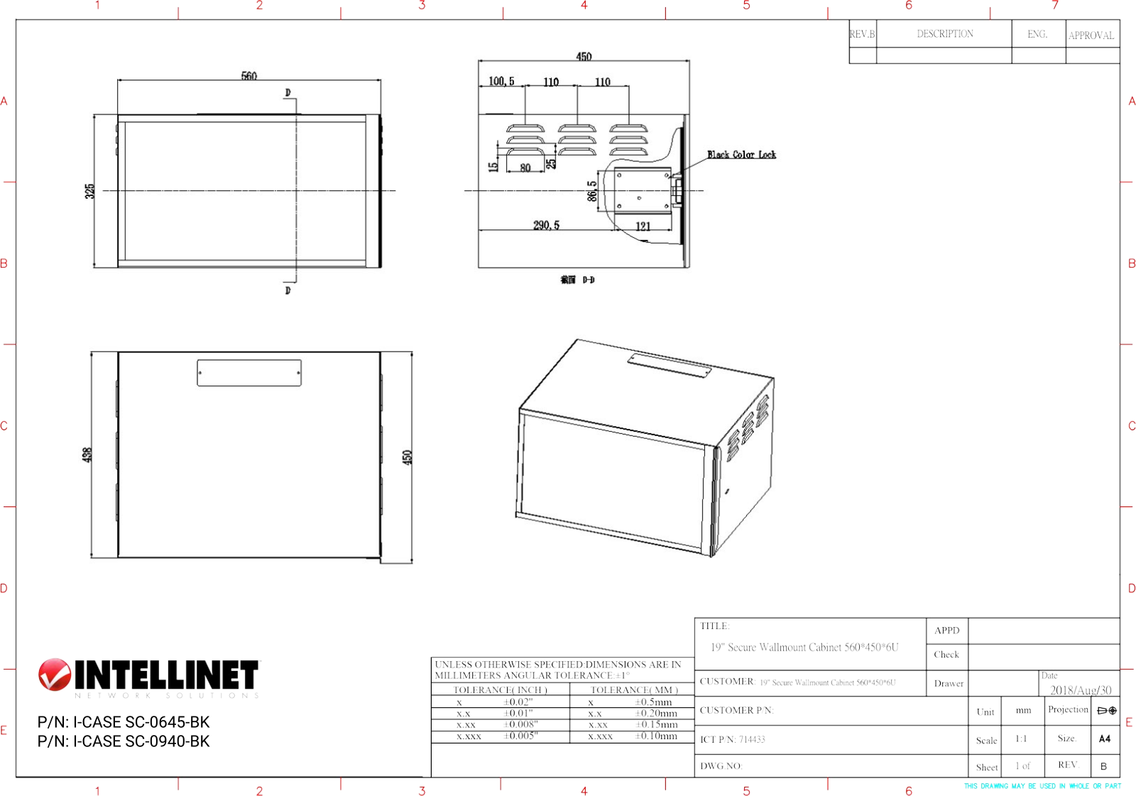 Intellinet I-CASE SC-0940-BK, I-CASE SC-0645-BK Drawing - ManualMachine.com