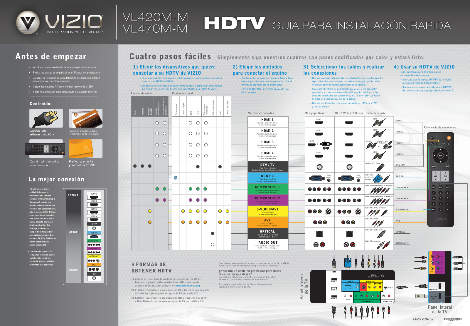 Vizio VL420M-M, VL470M-M User Manual