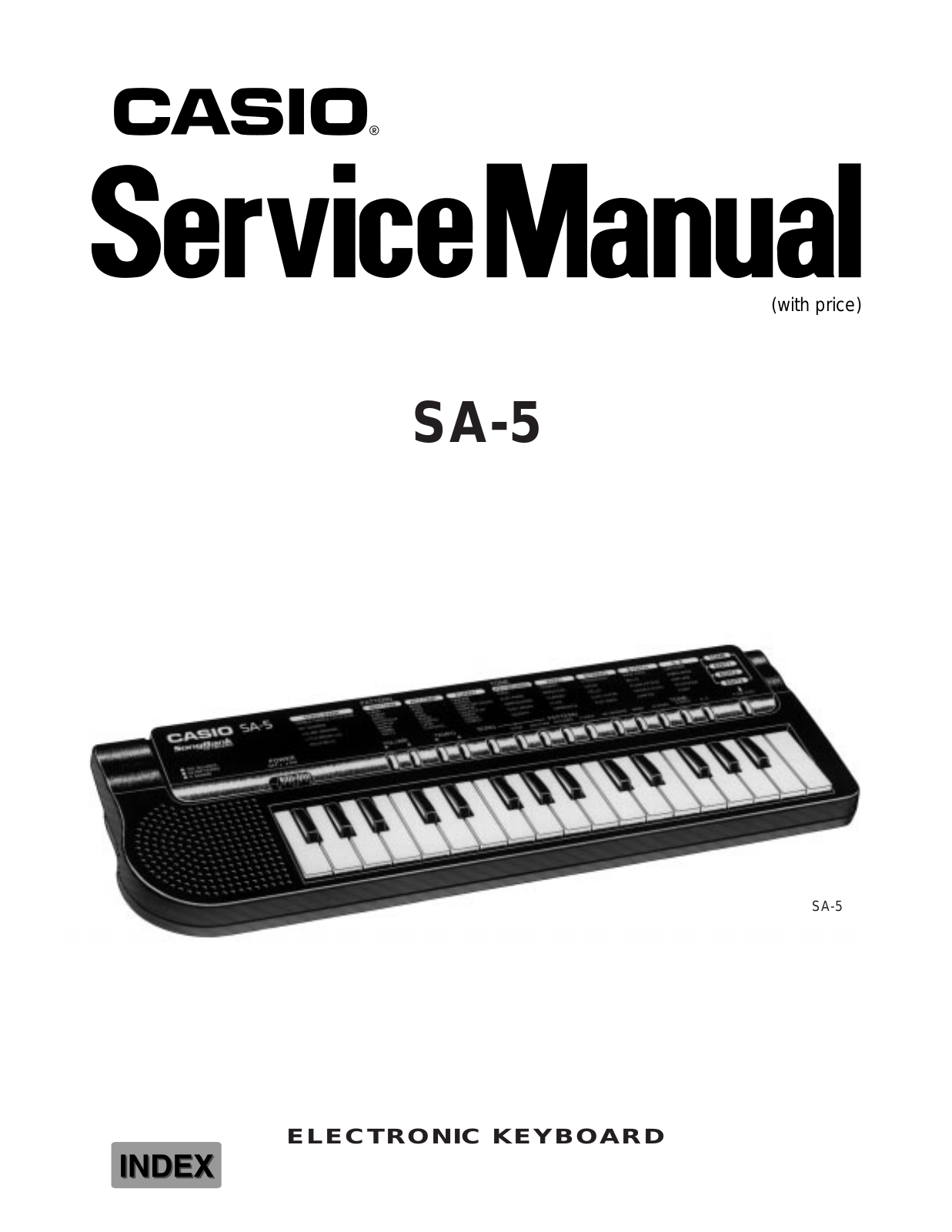 CASIO SA5 Service Manual