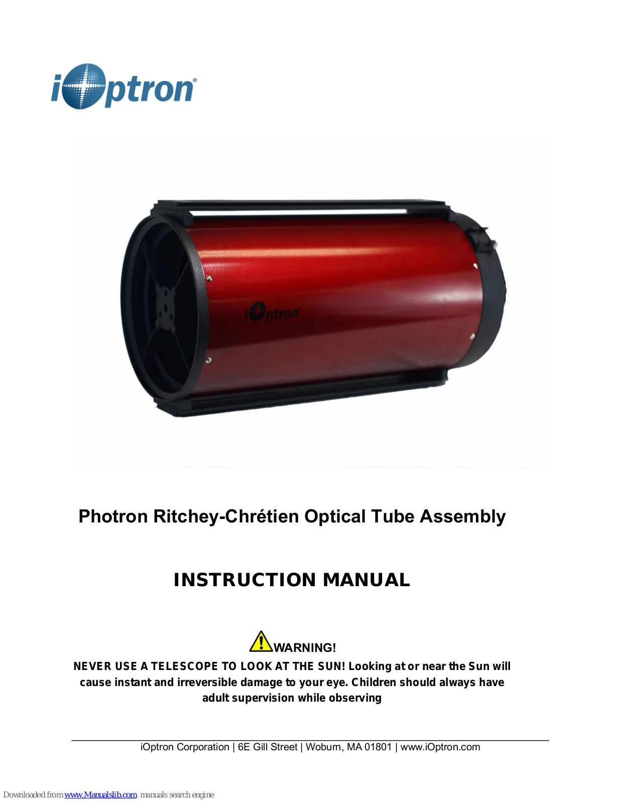 iOptron Photron RC6, Photron RC8, Photron RC10 Instruction Manual