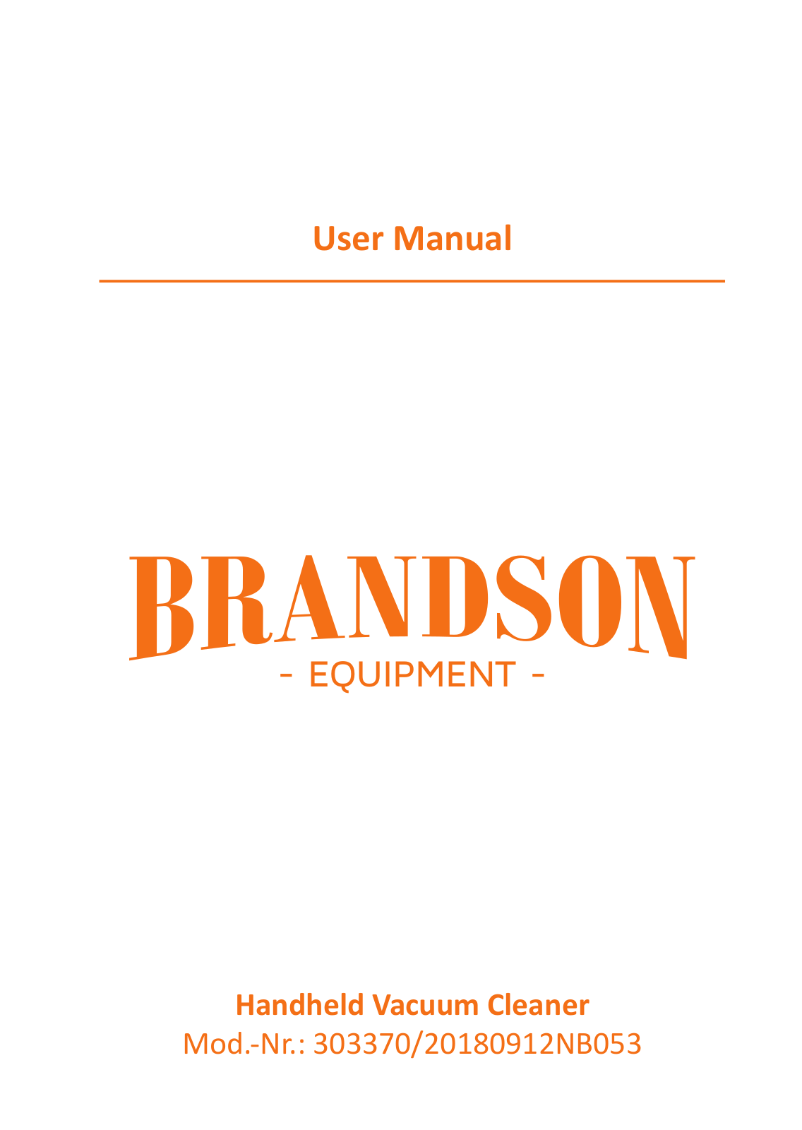 Bandson 303370/20180912NB053 User Manual