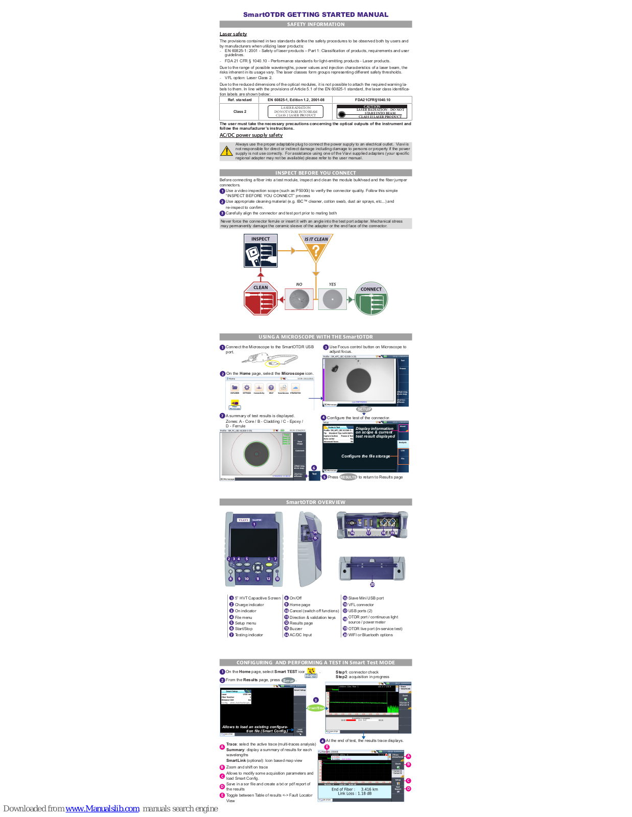 Viavi SmartOTDR Getting Started Manual - ManualMachine.com