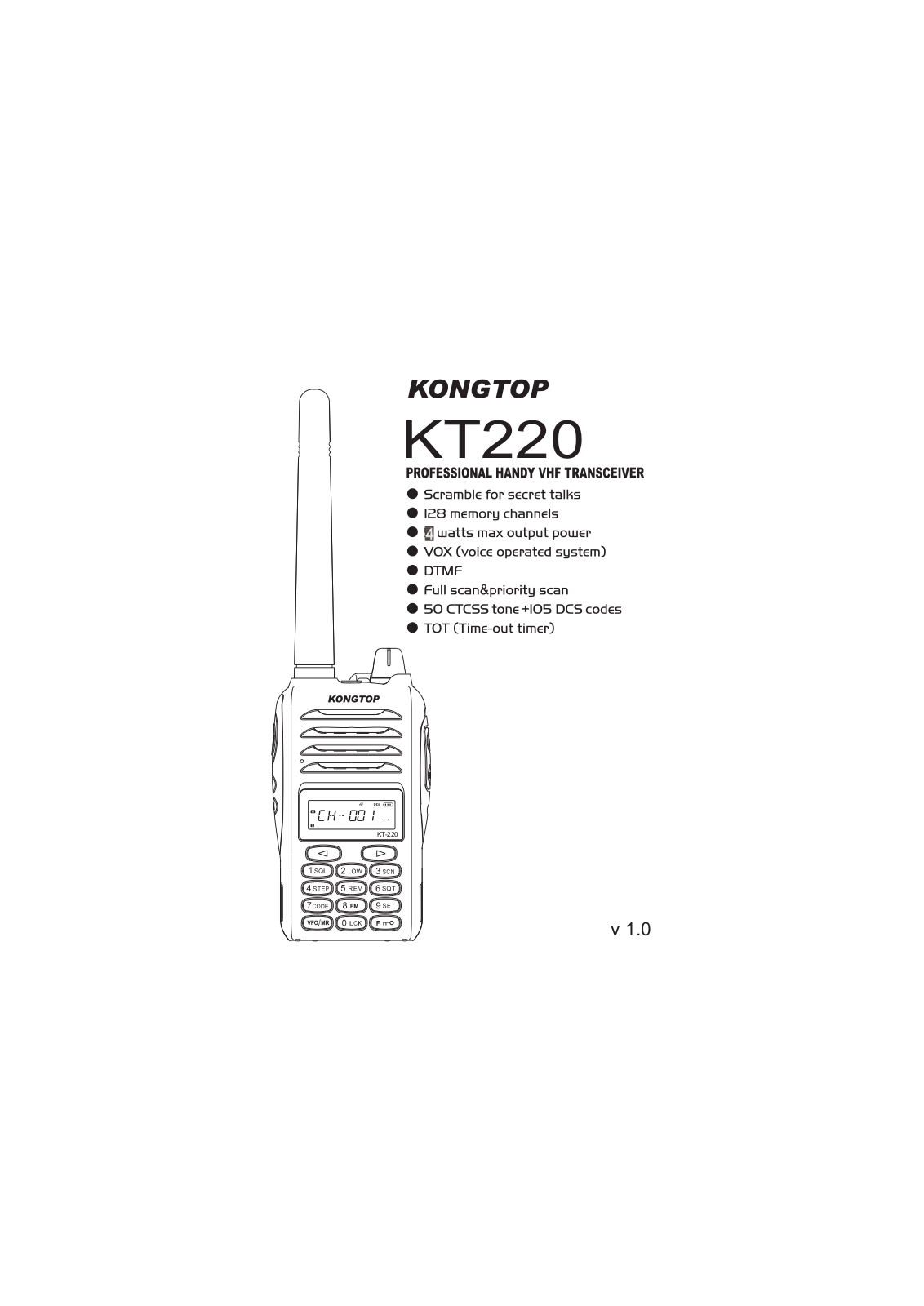 KONGTOP 4WKT220 Users Manual