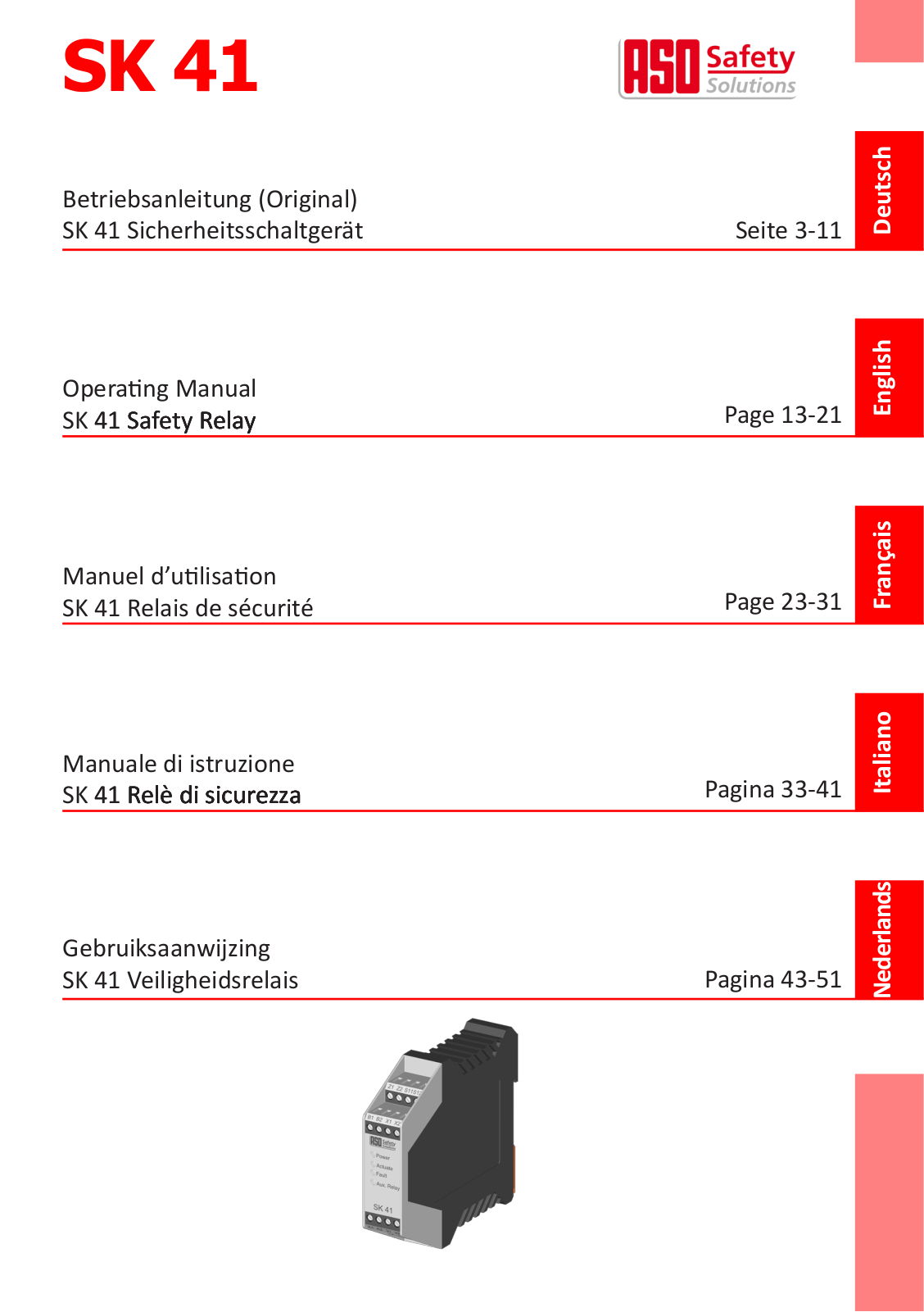ASO SK41 User Manual - ManualMachine.com