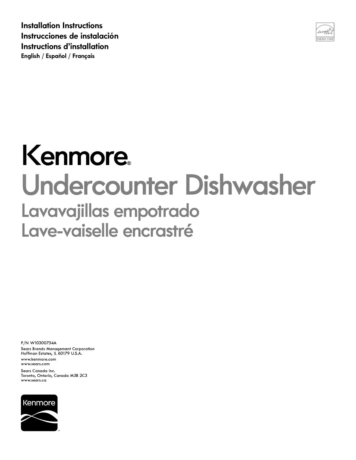 Kenmore 66515049K110, 66515043K110, 66515042K110, 66515032K110, 66513289K110 Installation Guide - ManualMachine.com
