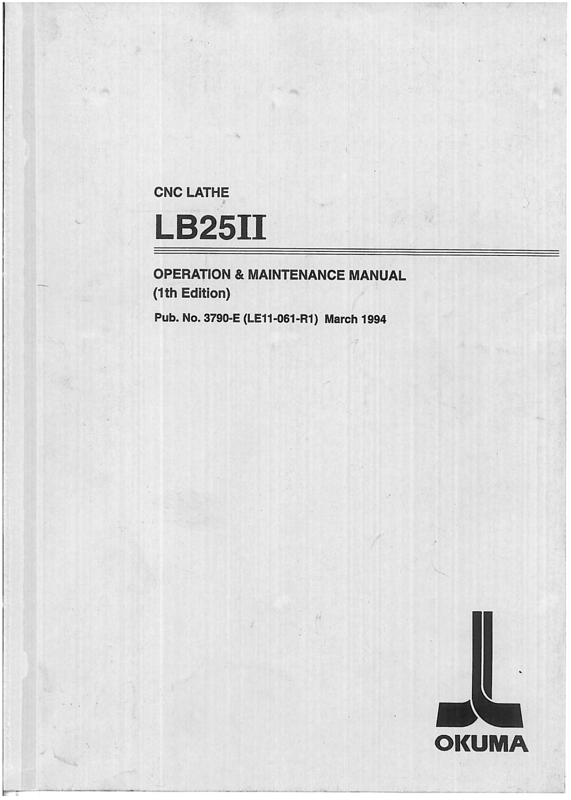 okuma LB25II Maintenance Manual