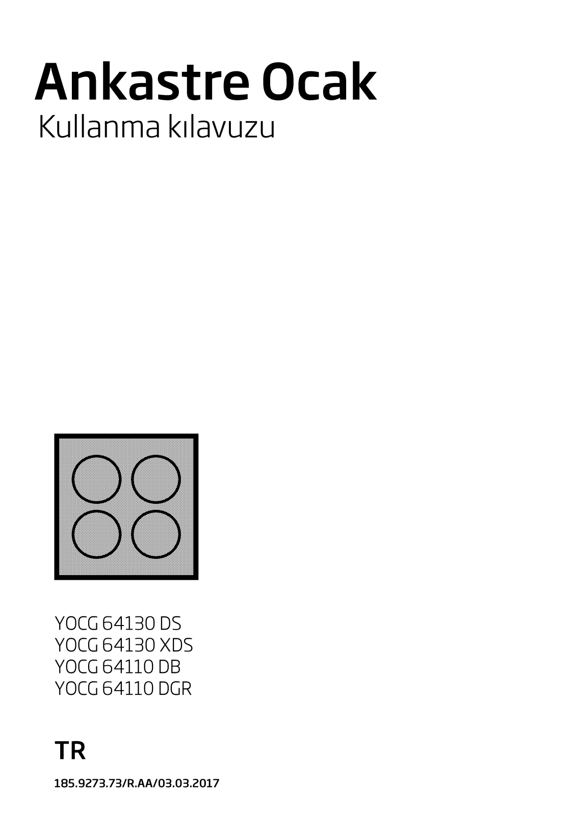 Beko YOCG 64130 DS, YOCG 64130 XDS, YOCG 64110 DB, YOCG 64110 DGR User manual