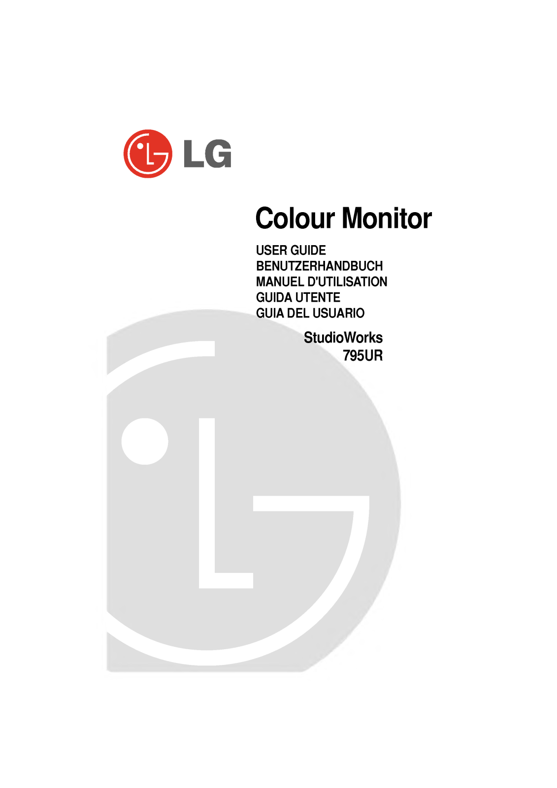 LG STUDIOWORKS 795UR User Manual