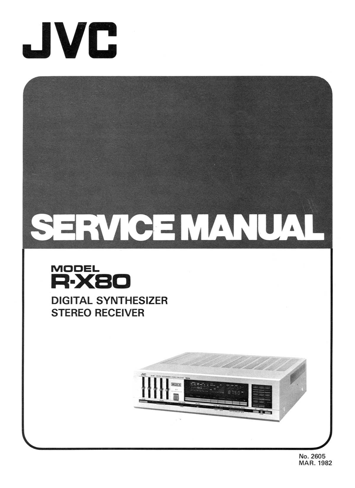 JVC RX-80 Service manual