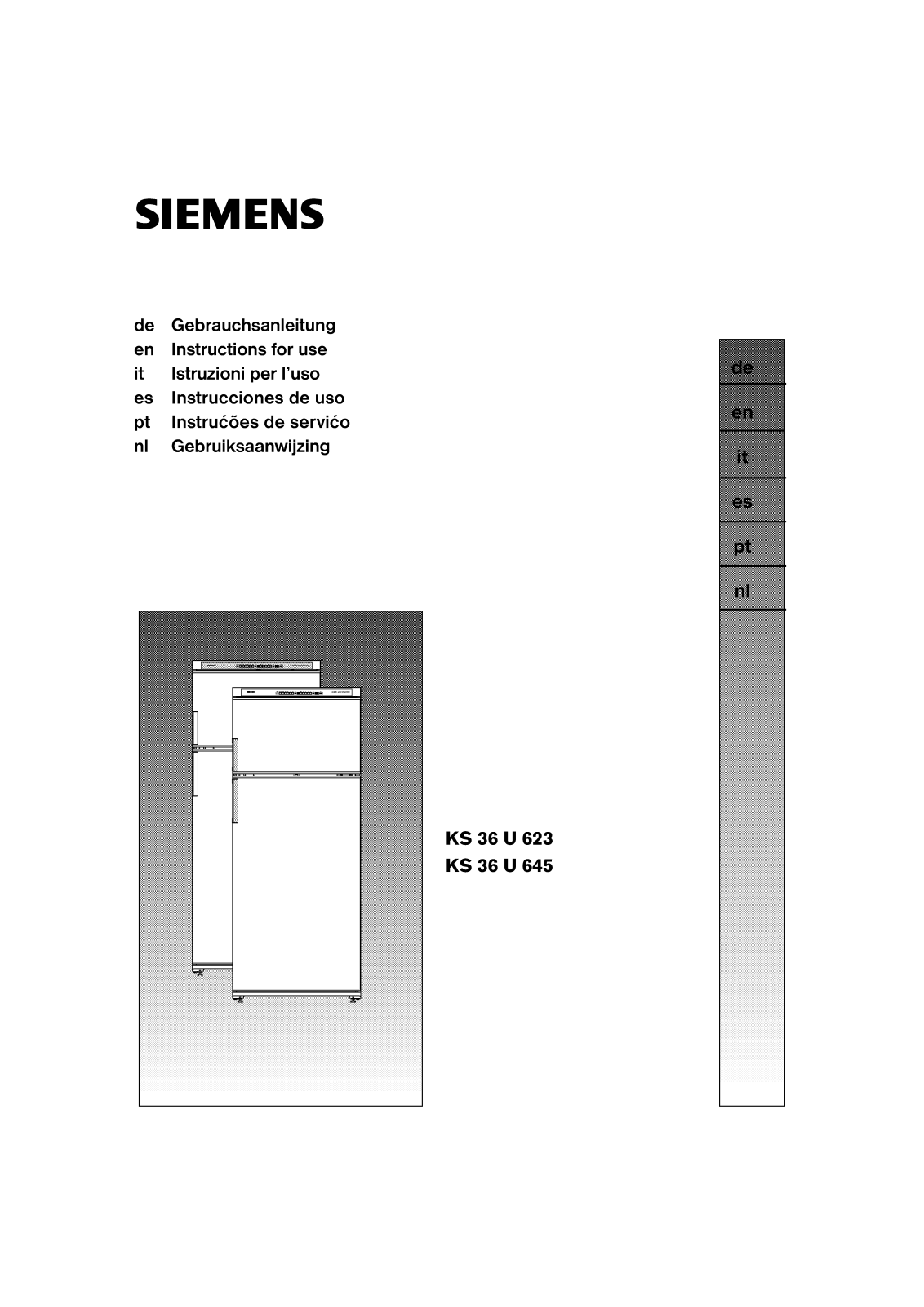 SIEMENS KS36U645 User Manual