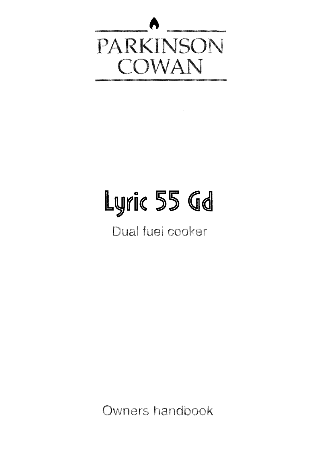 Parkinson Cowan LYR55GDWN, LYR55GDWL User Manual