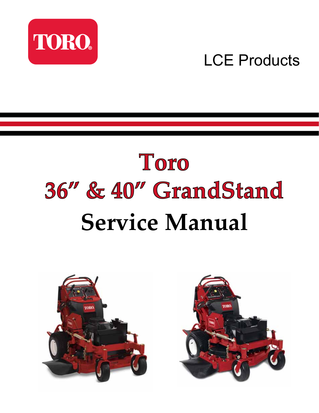 Toro 74534, 74534TE, 74536, 74536TE, 79534 Service Manual