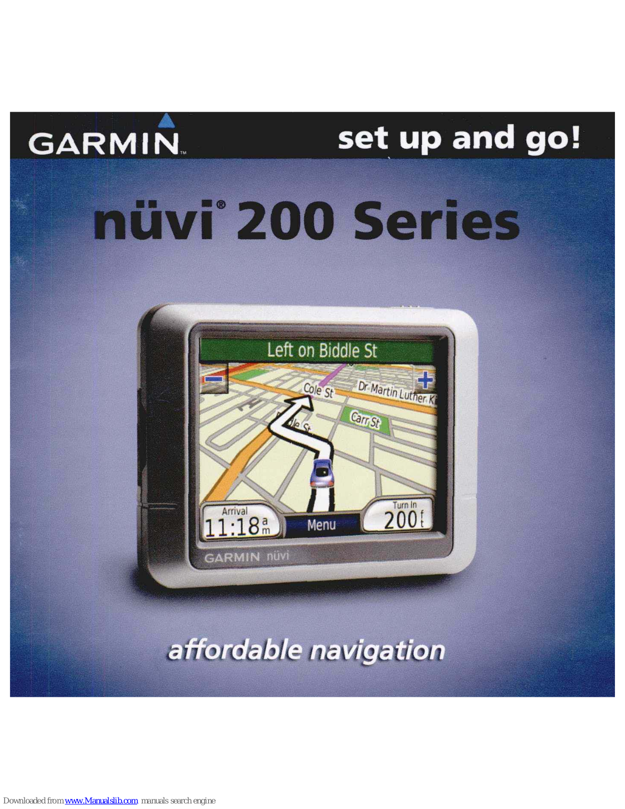 Garmin nuvi 200 Series Getting Started