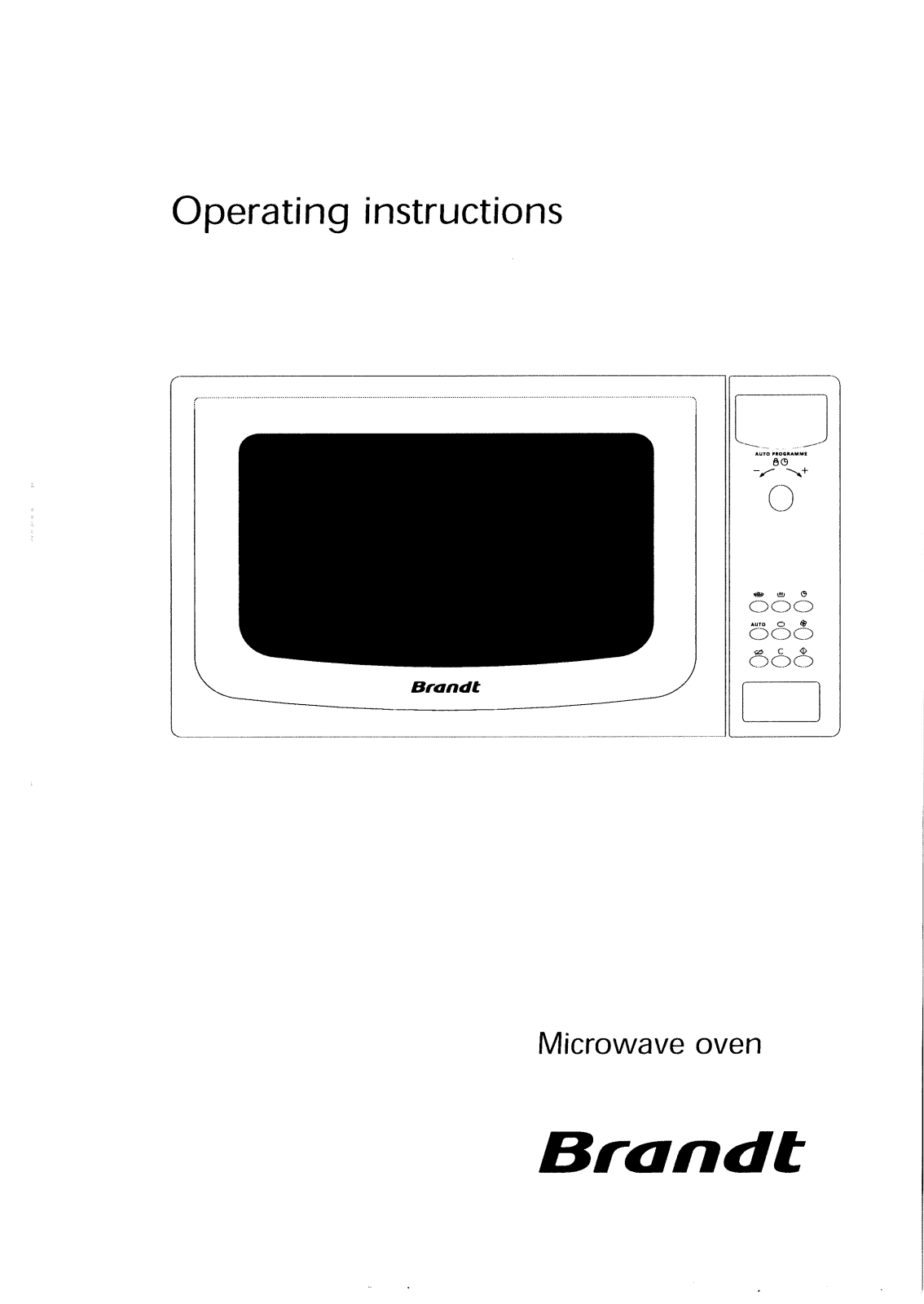 Brandt MHG61B1U, MHG61X1U, MHG61W1U Operating Manual