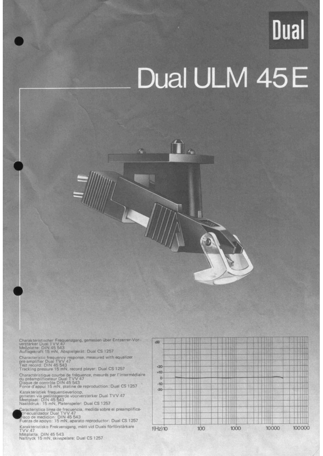 Dual ULM-45E Owners Manual