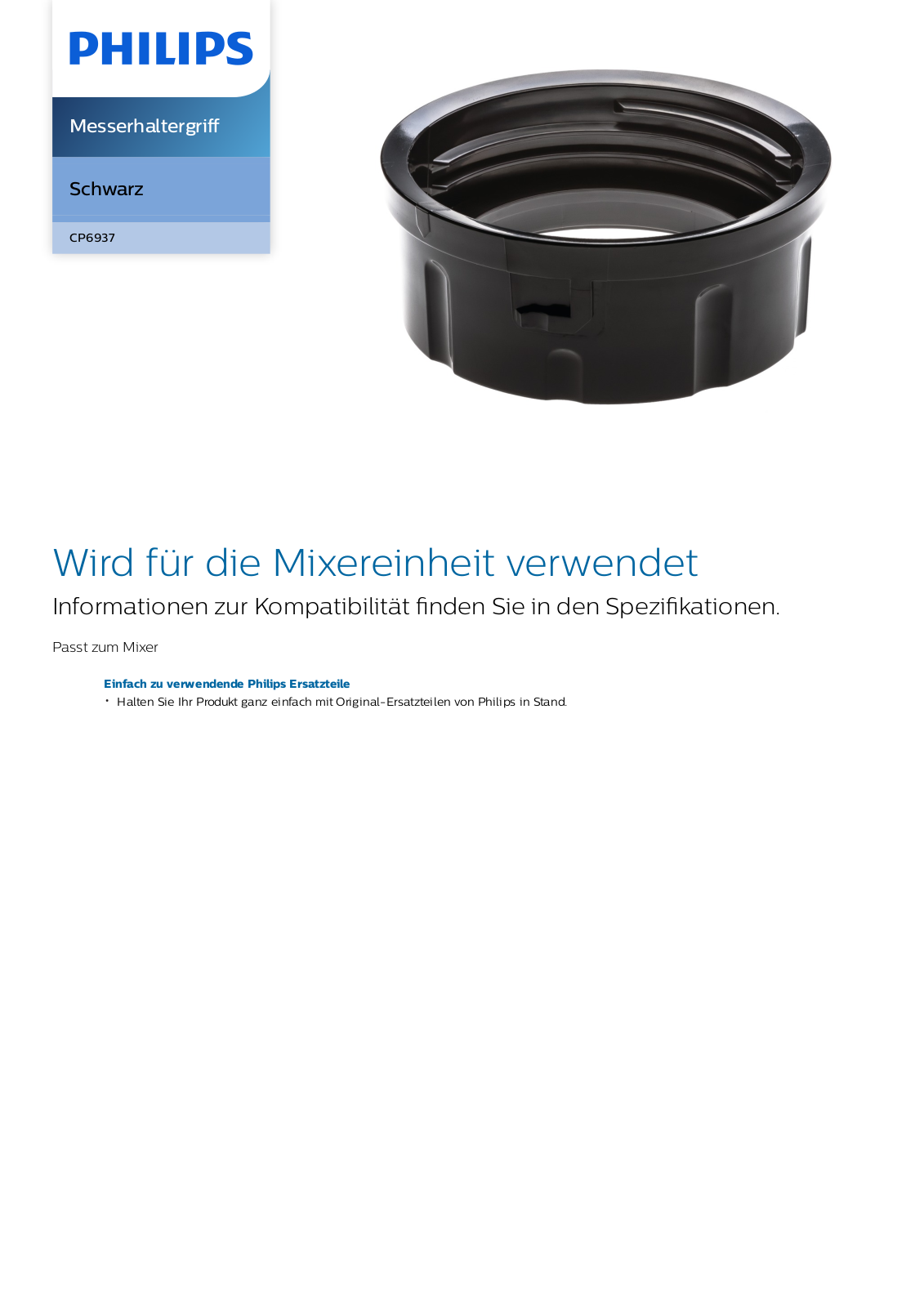 Philips CP6937/01 Leaflet - ManualMachine.com