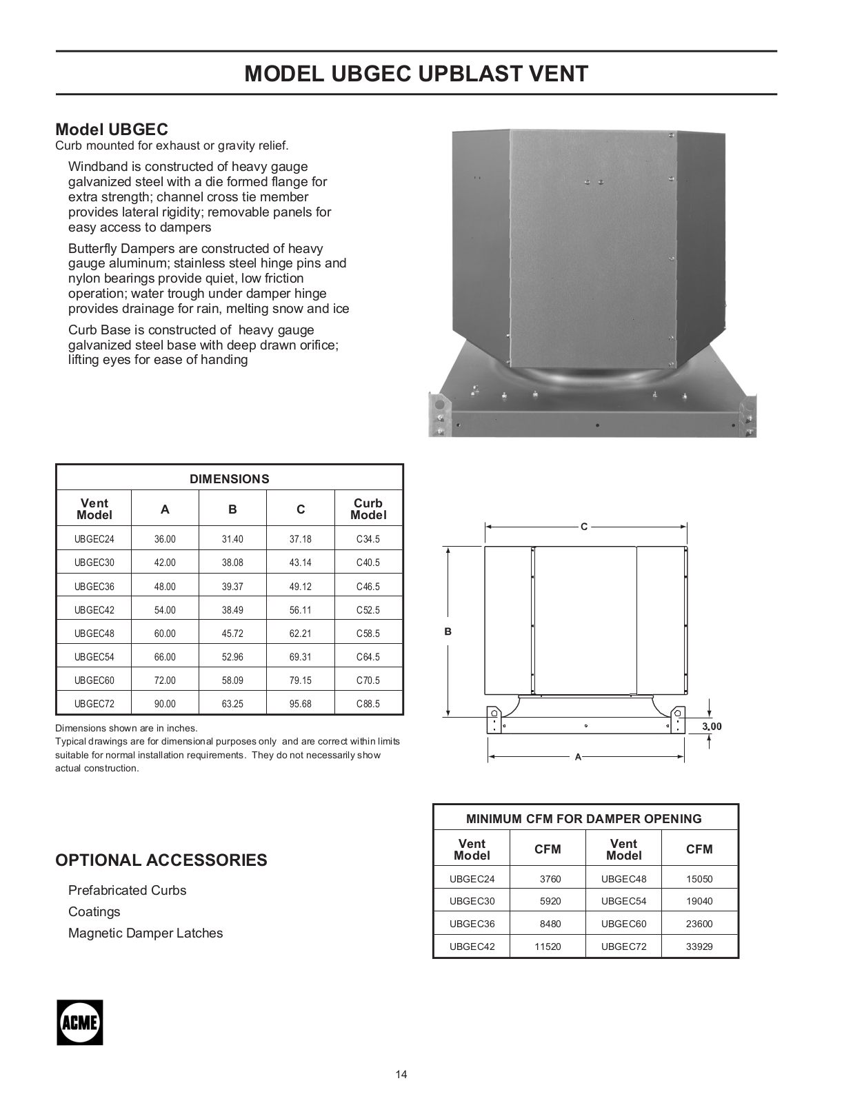 Acme Engineering UBGEC30 User Manual