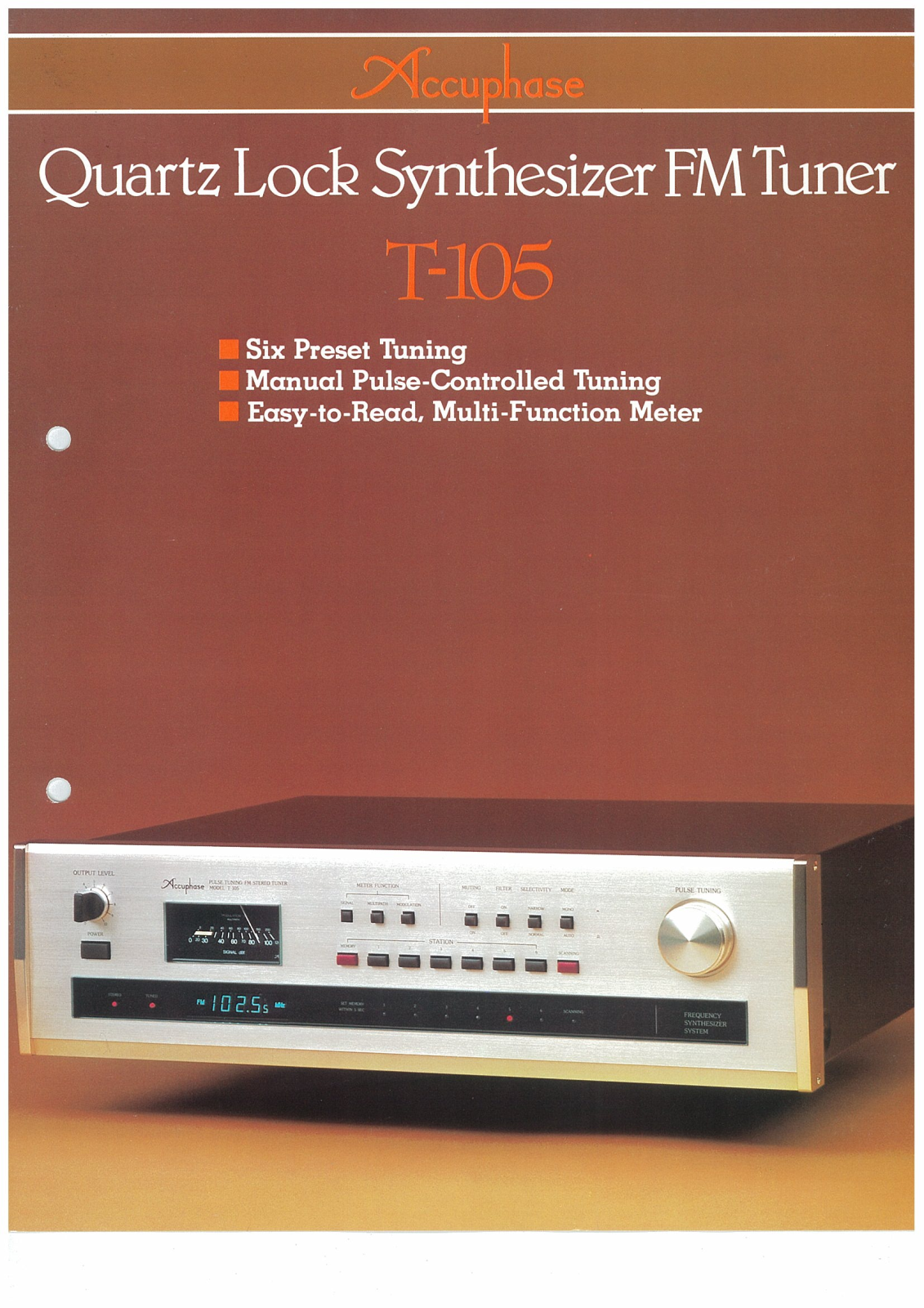 Accuphase T-105 Brochure