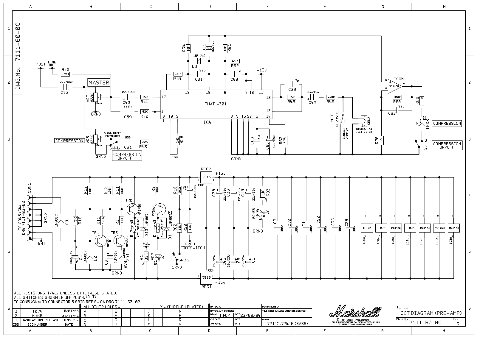 Marshall 7111-60-0c Schematic