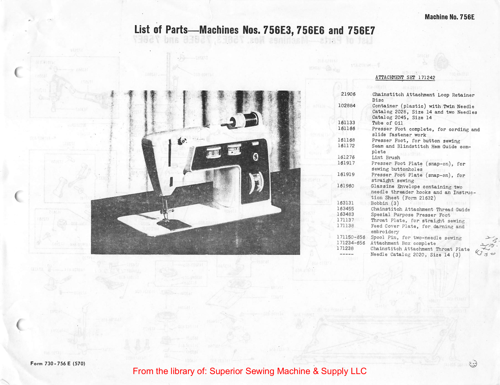 Singer 756E3, 756E6, 756E7 User Manual - ManualMachine.com