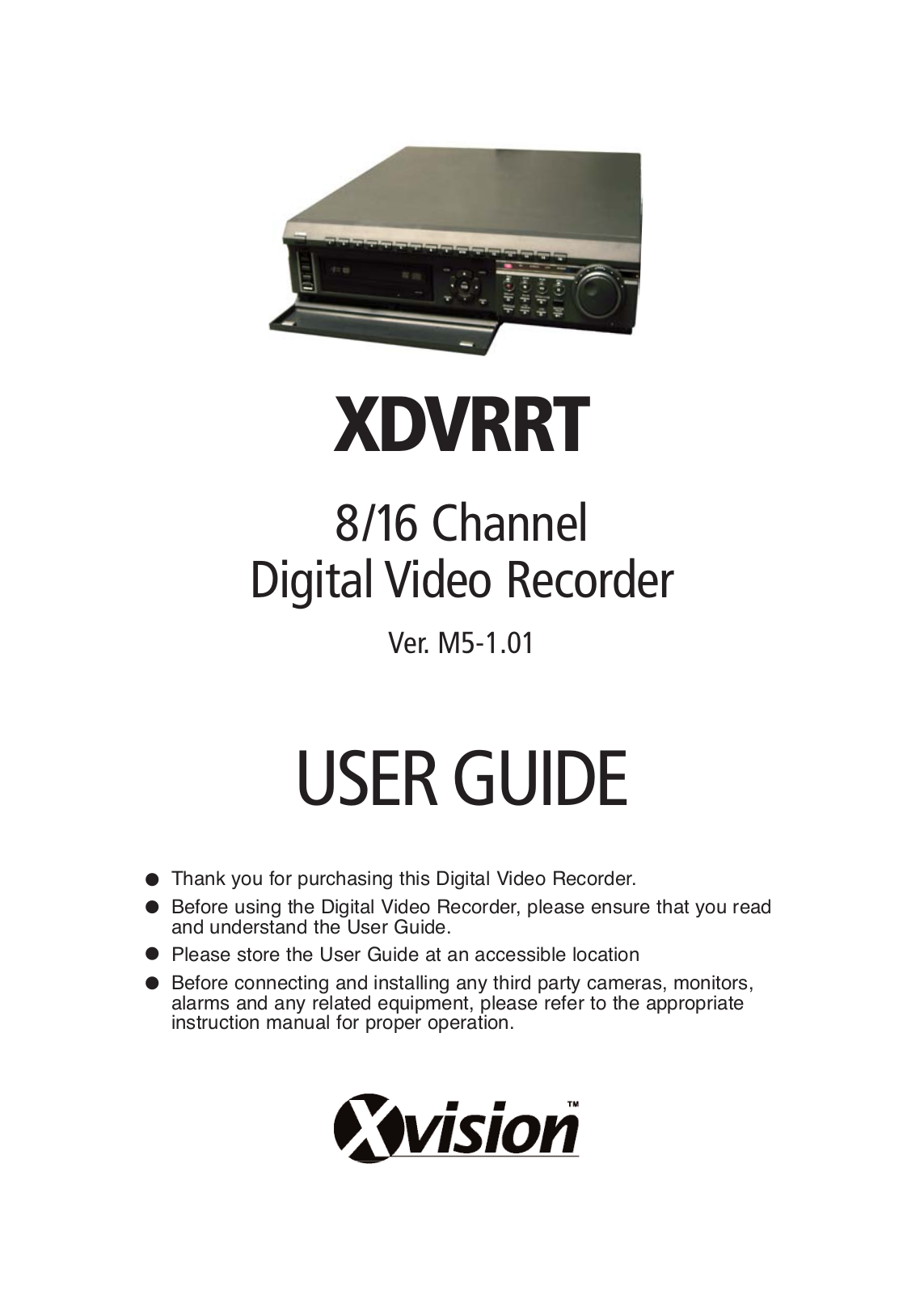 XVision XDVRRT User Manual - ManualMachine.com