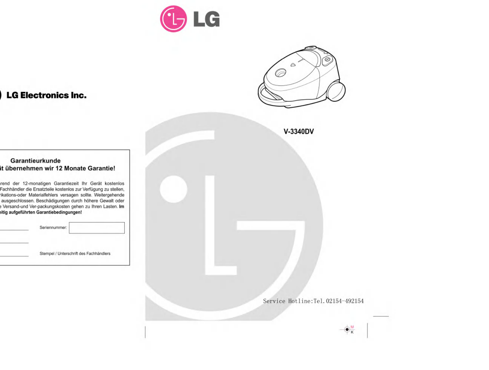 LG VT3340D User Guide