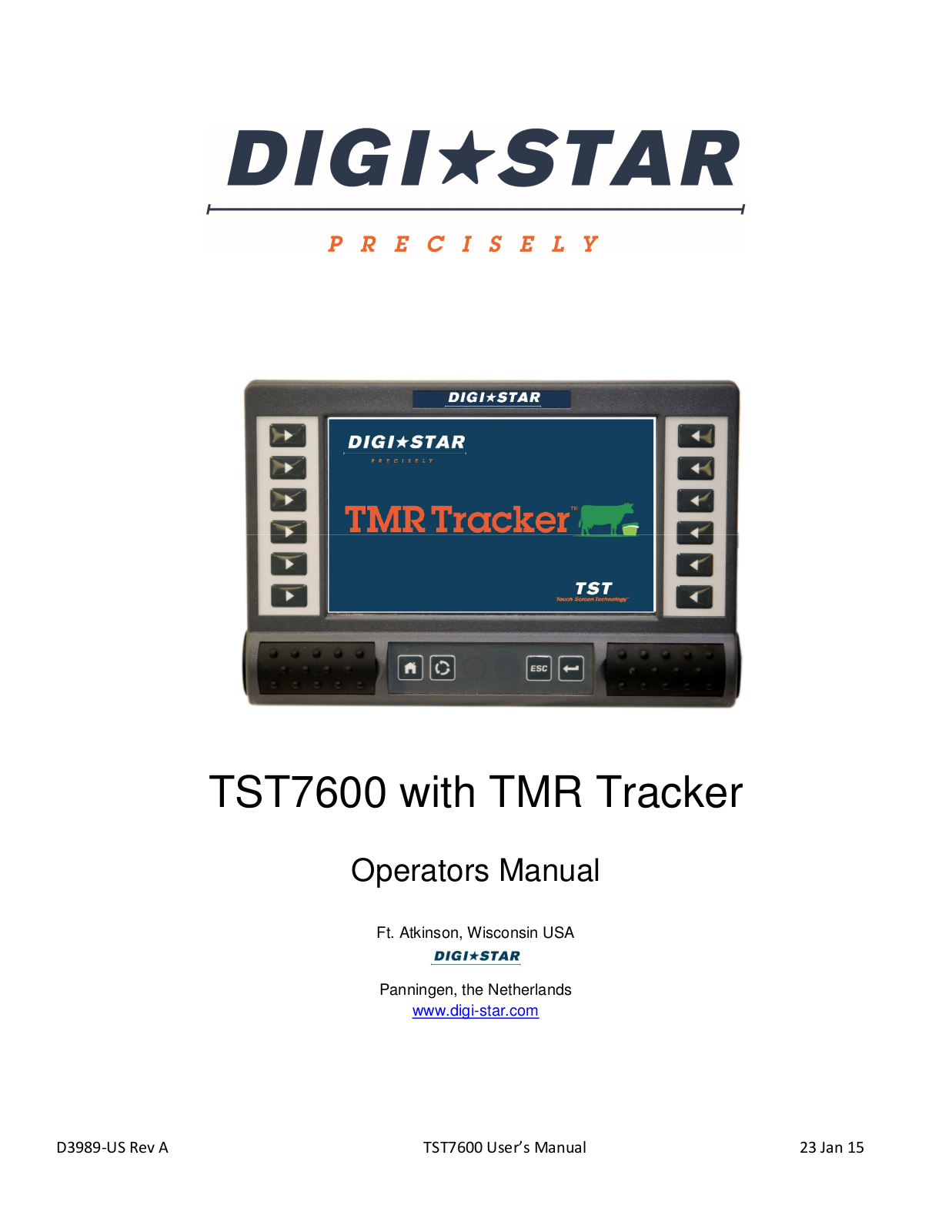 Digi-Star TST7600 User Manual