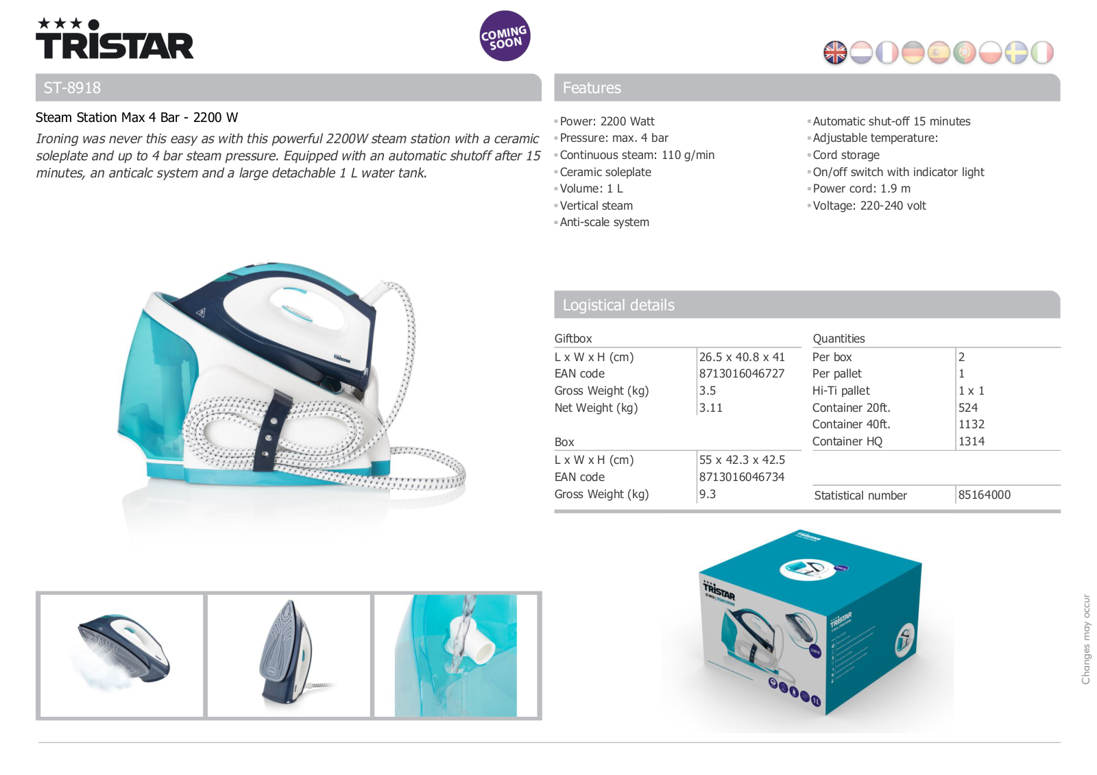 Tristar ST-8918 User Manual