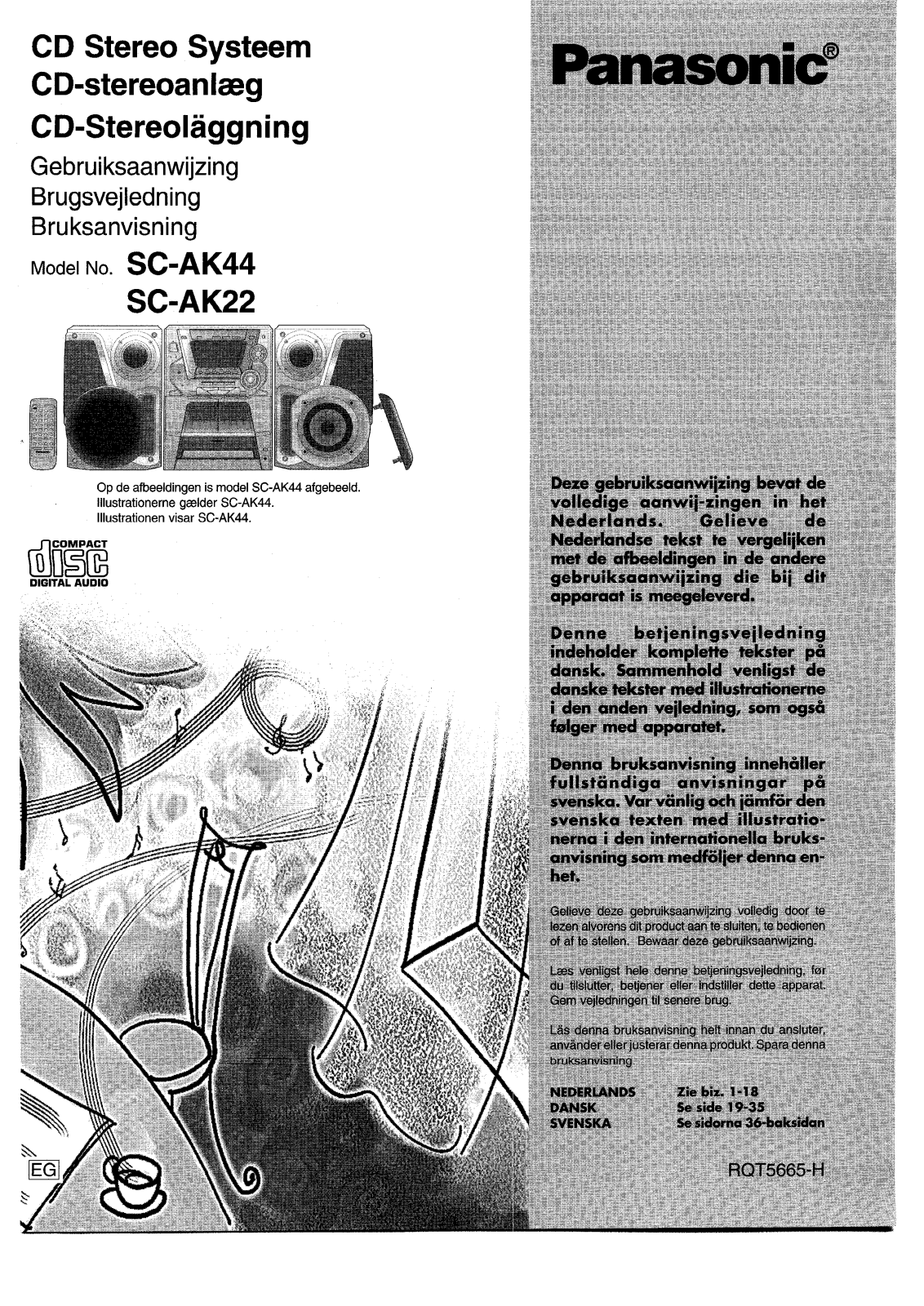 Panasonic SC-AK44, SC-AK22 User Manual