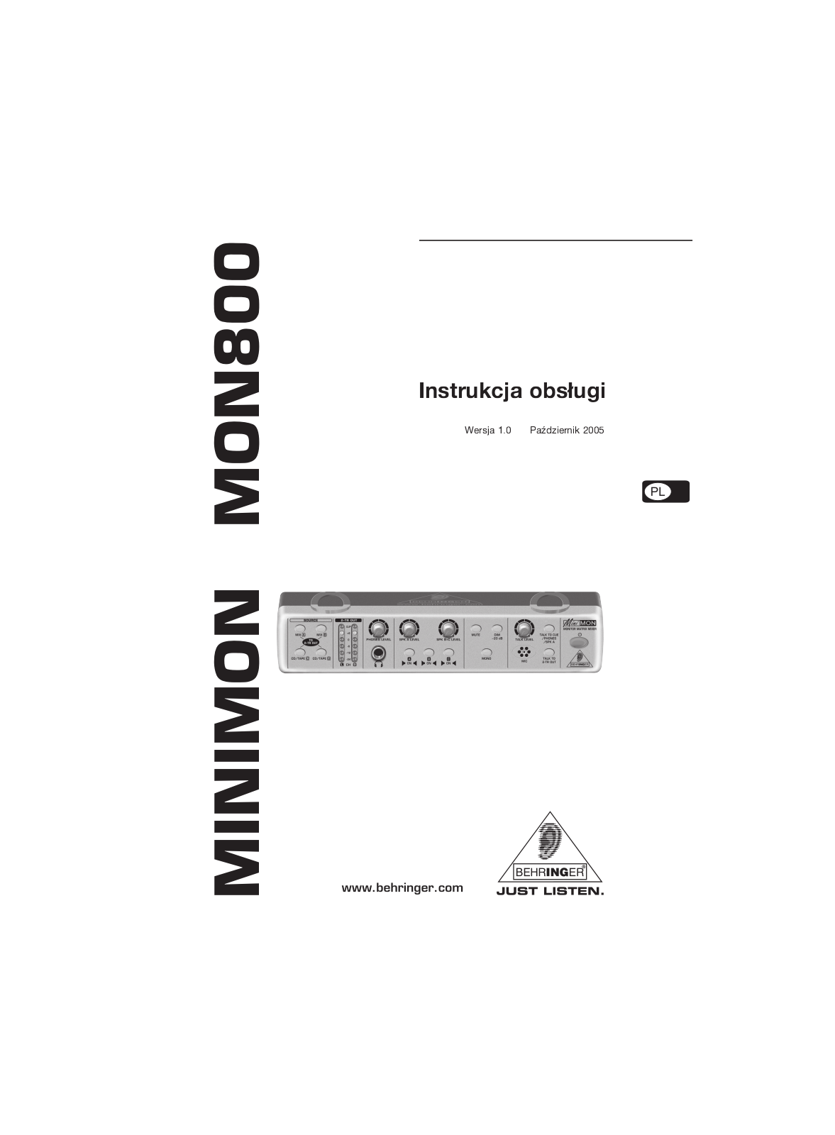 Behringer MON800 User Manual