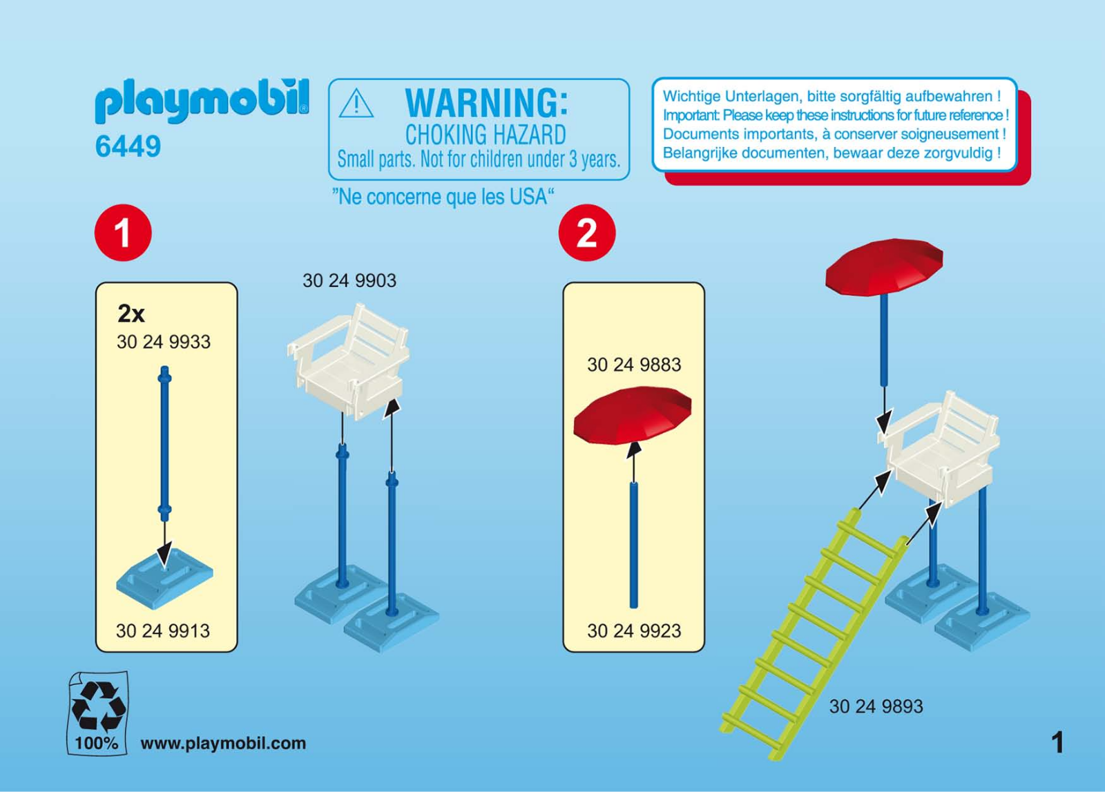 Playmobil 6449 Instructions