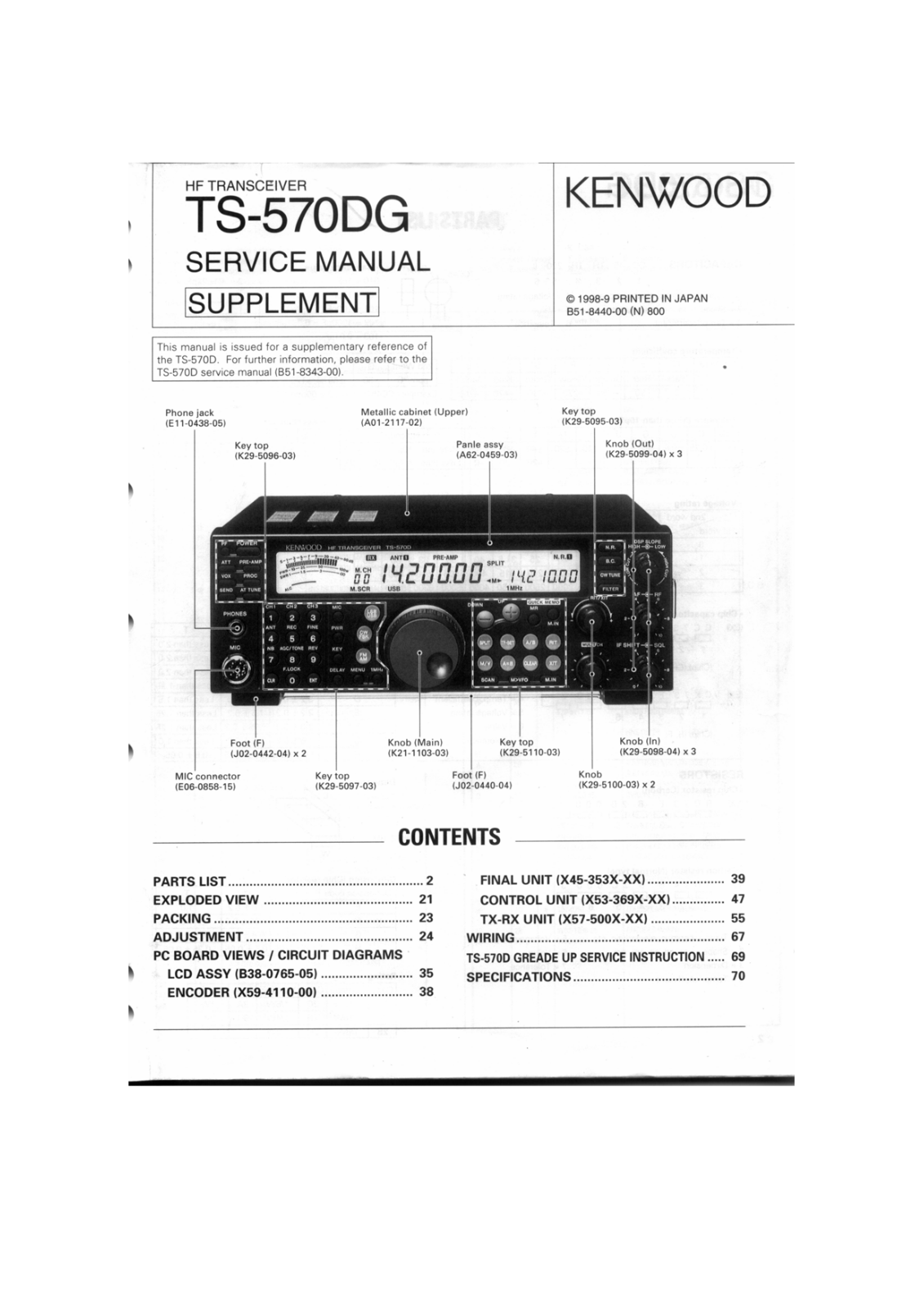 Kenwood TS-570DG Manual
