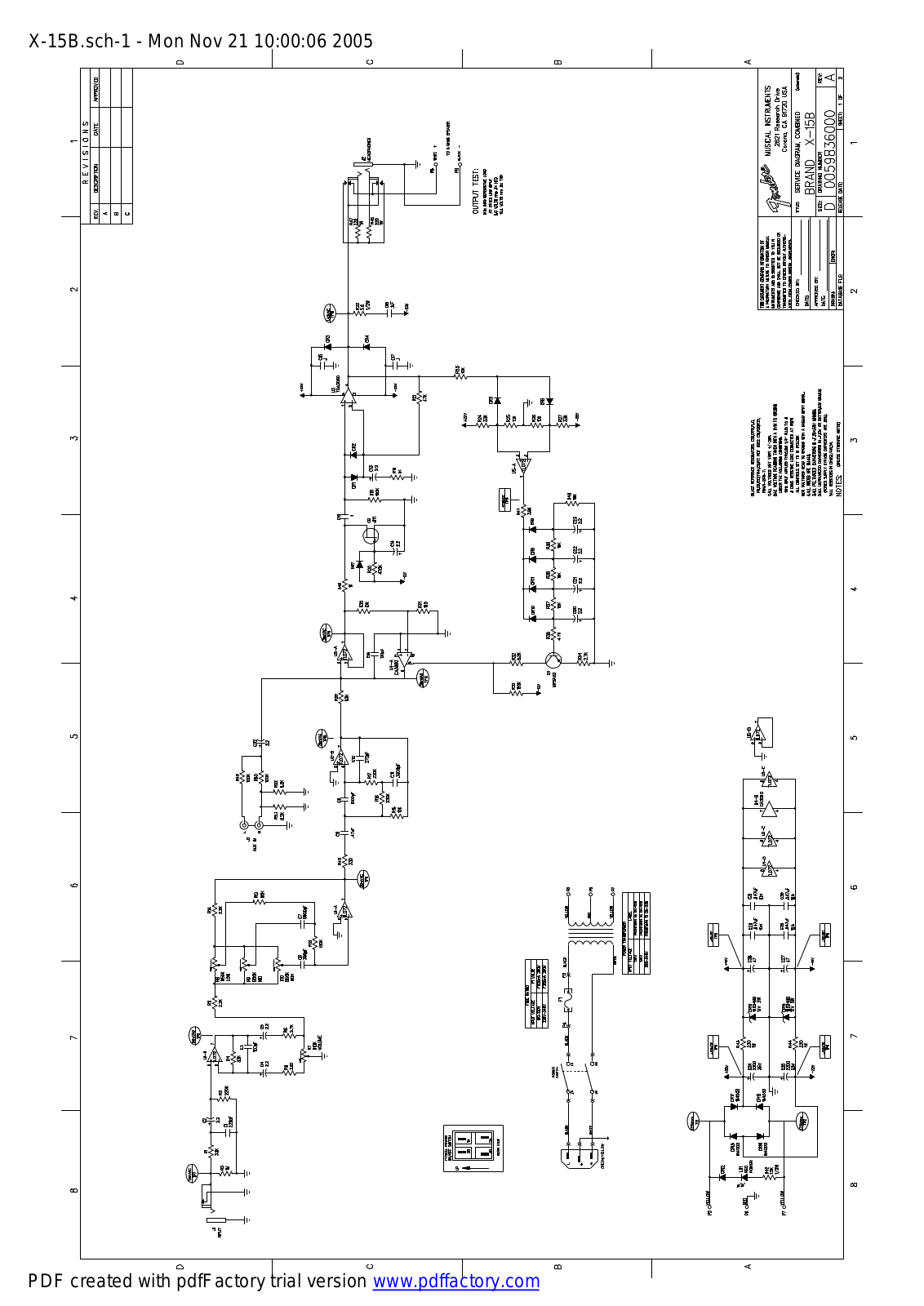 Brand X x 15b schematic - ManualMachine.com