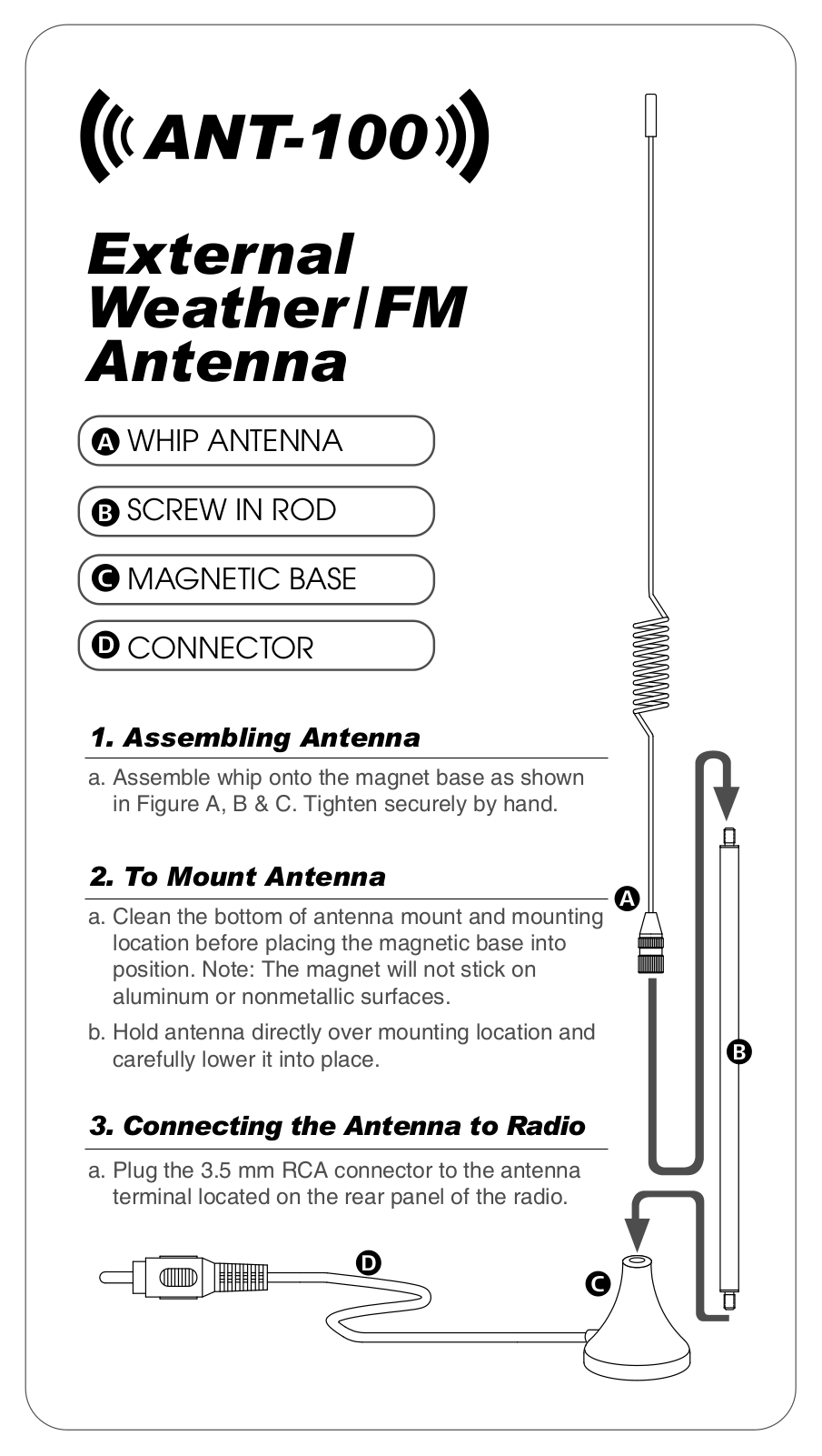 Sangean ANT-100 User Manual