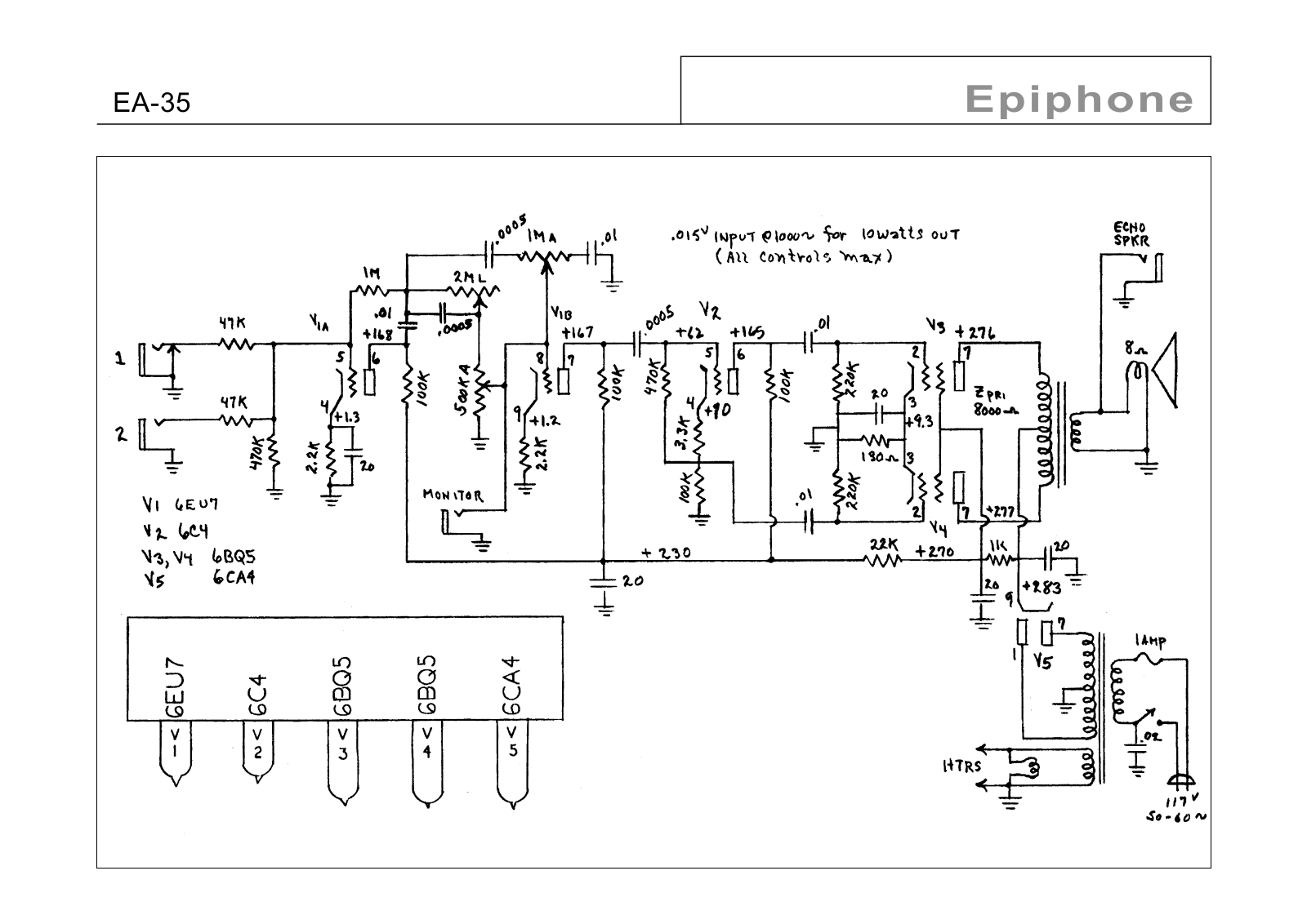 Gibson ea 35-devon Schematic