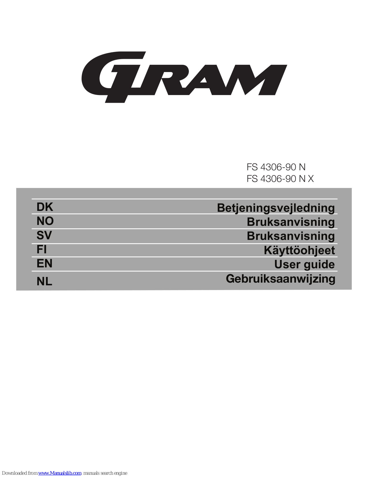 Gram FS 4306-90 N User Manual