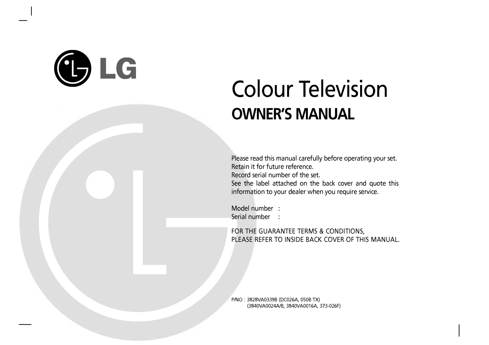 LG DI-28FZ11 User Manual