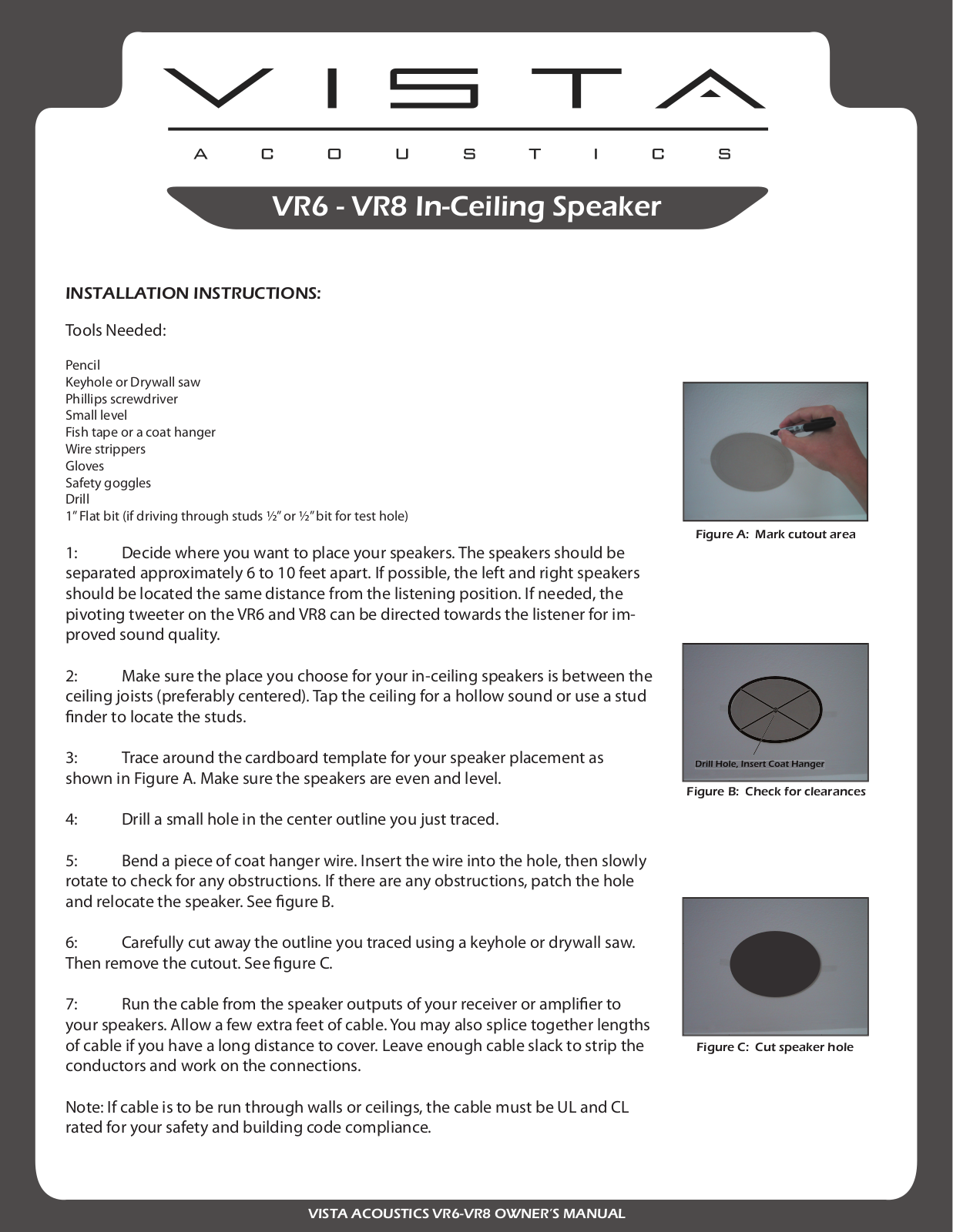 Vista Imaging VR6, VR8 User Manual - ManualMachine.com