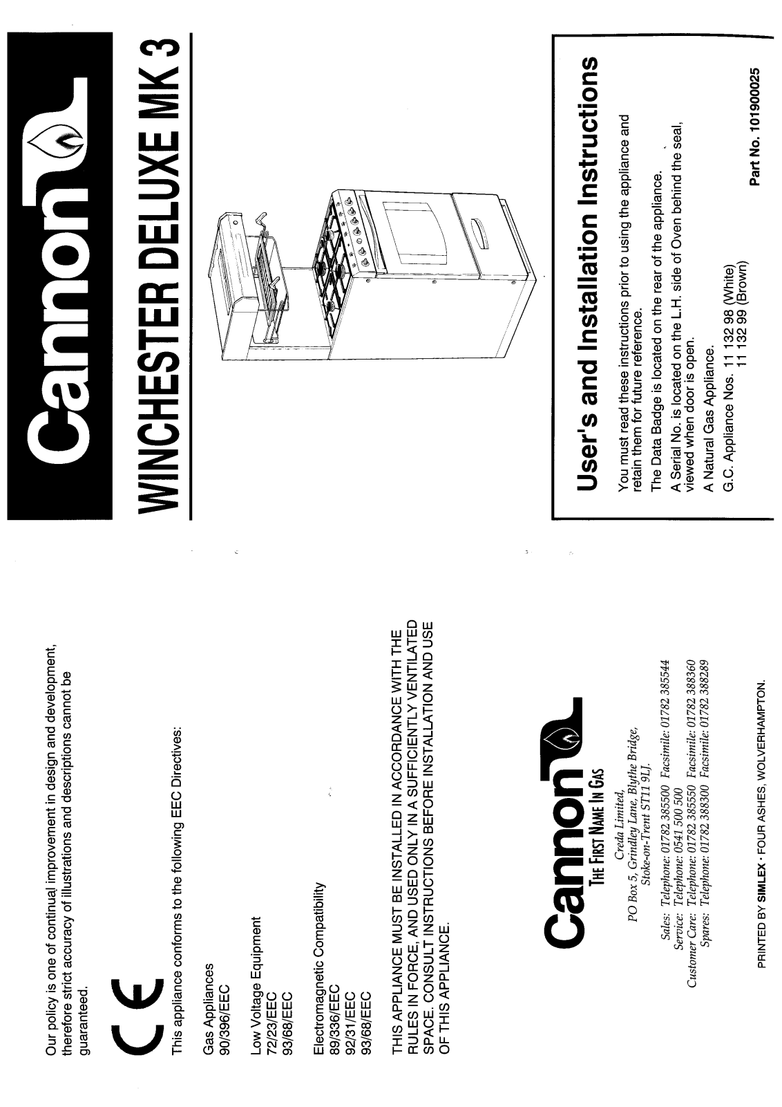 Cannon HB1113299 User Manual